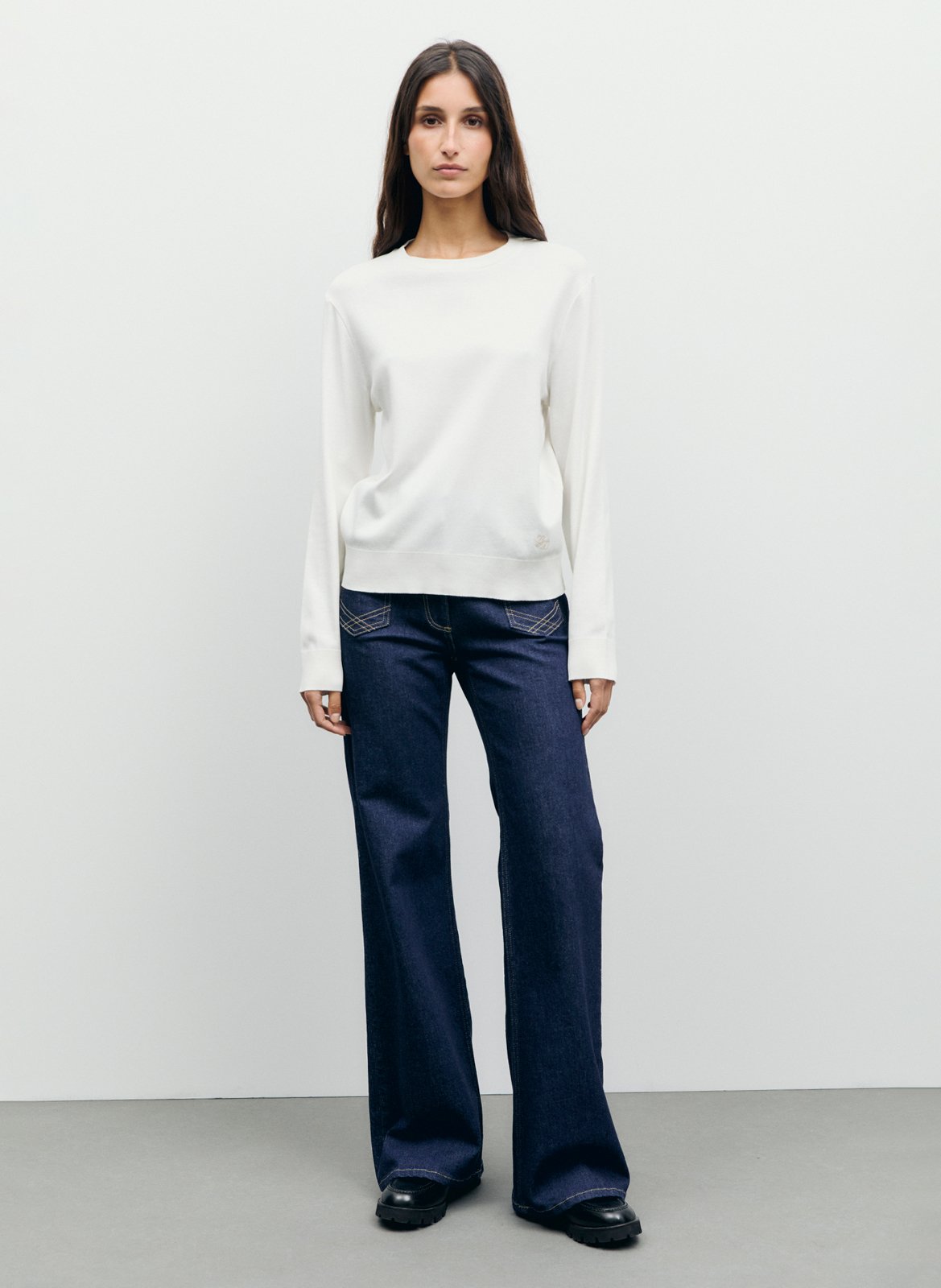 Tee-shirt col rond uni GERARD DAREL Beige