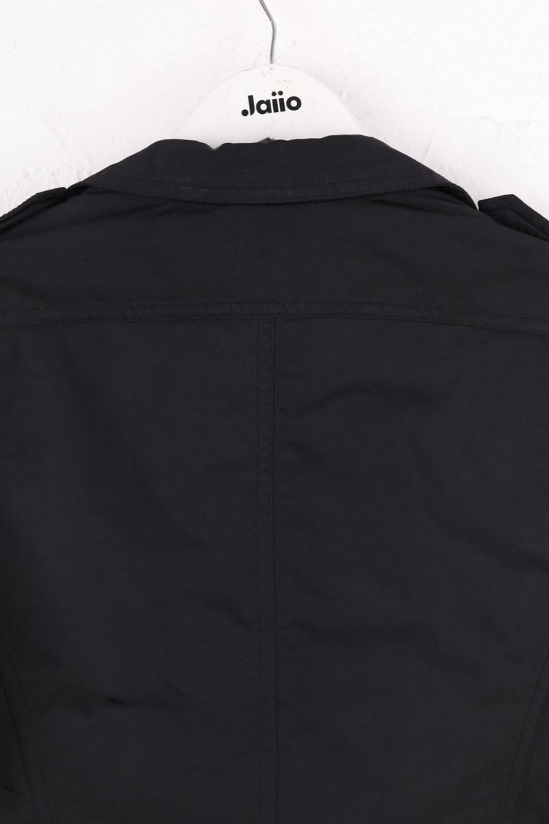 Regular-fit organic cotton jacket with sherpa collar MONCLER - Seconde Main Black