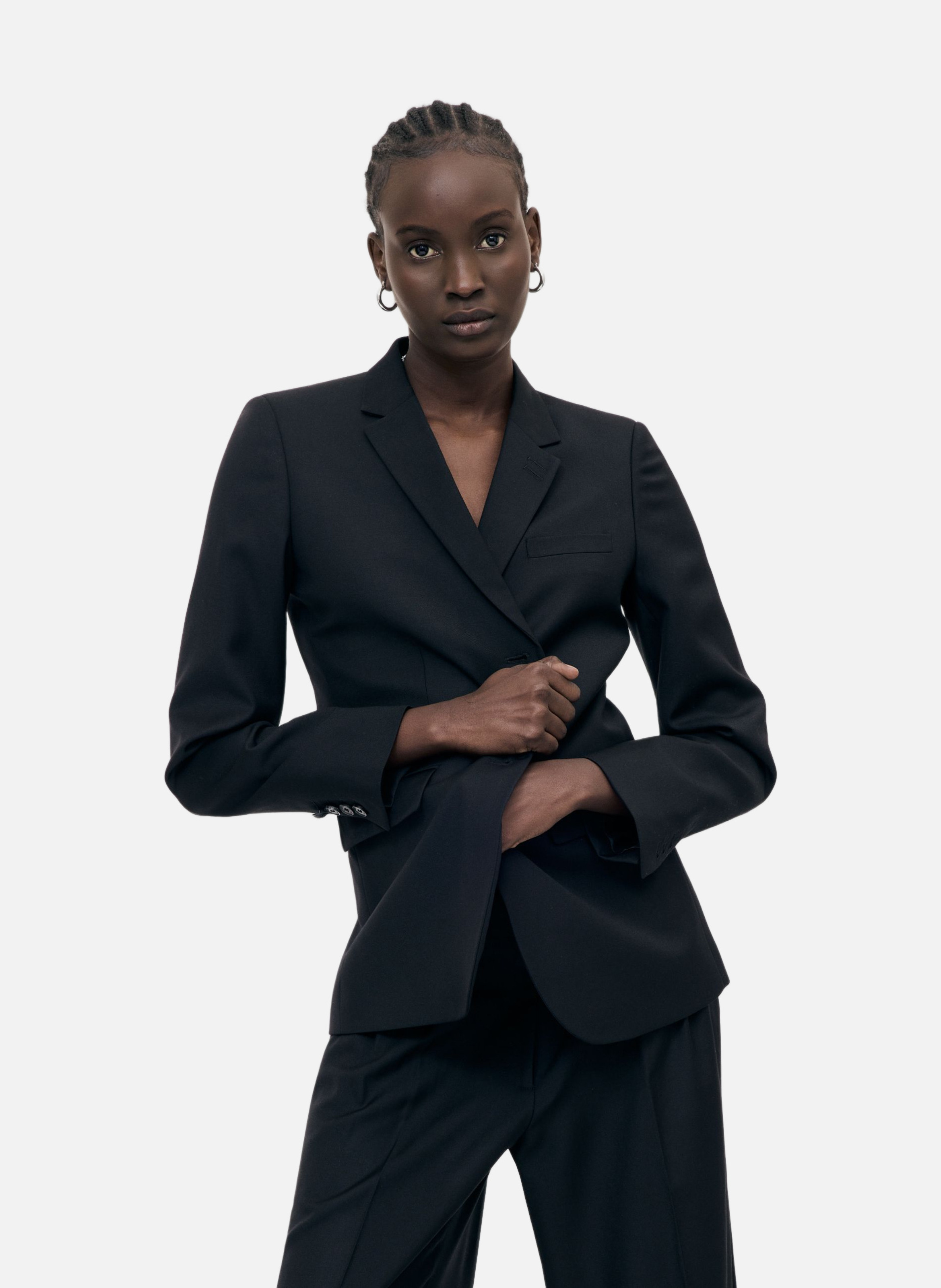 Fitted wool suit jacket THE KOOPLES Black