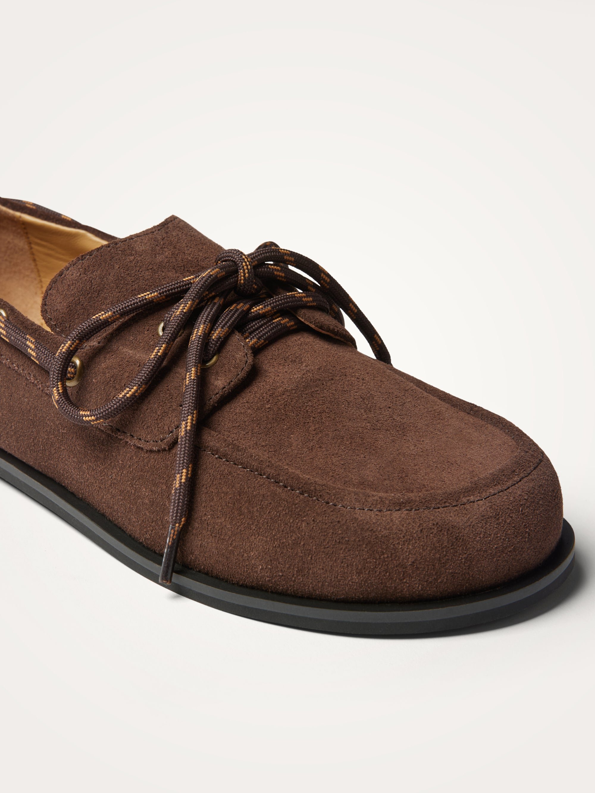 Boat loafers with flat heel and round toe | Brown VANESSA WU Women