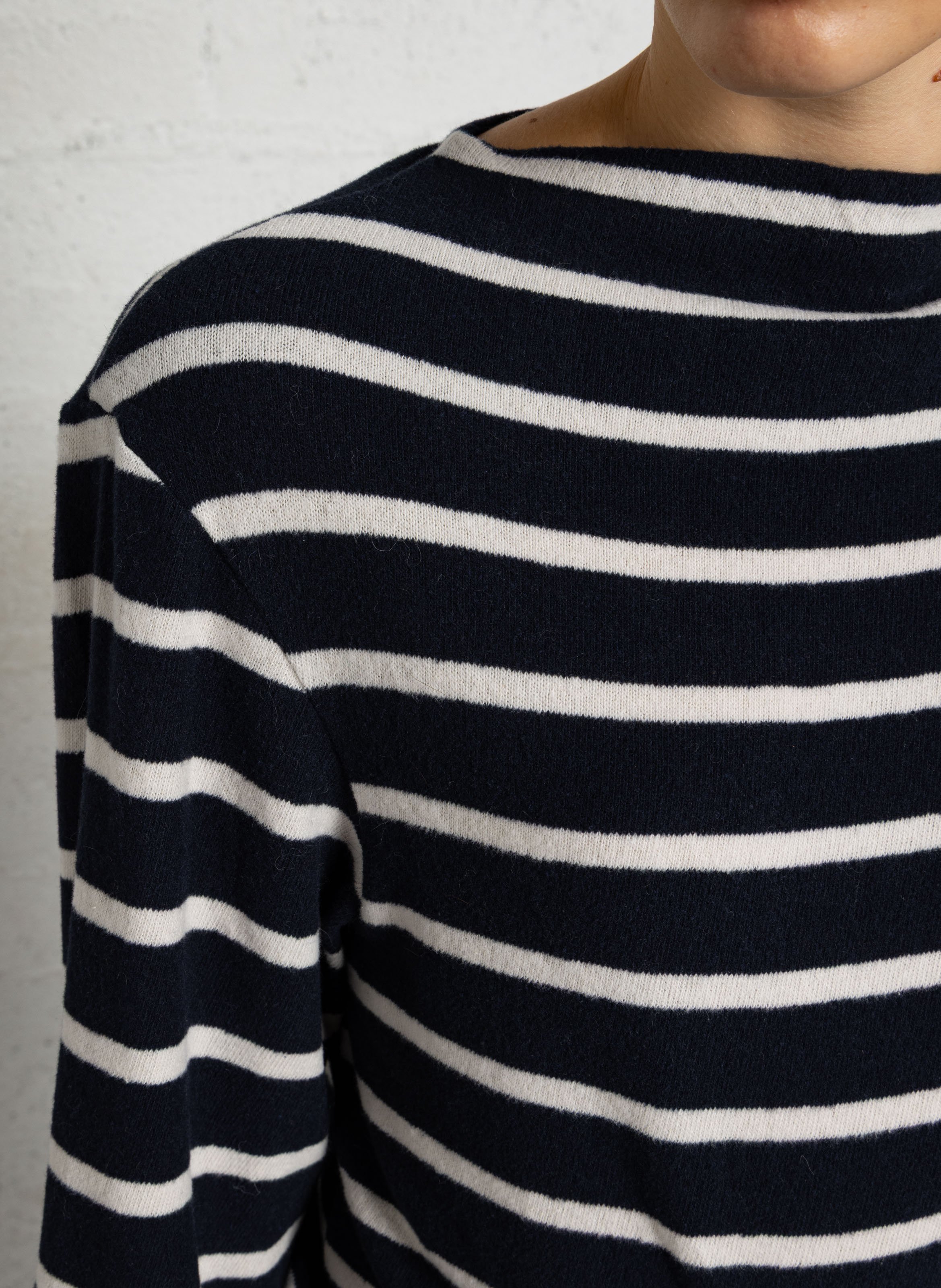 Gestreifter Oversized-Pullover aus Baumwollmischung BELLEROSE Mehrfarbig