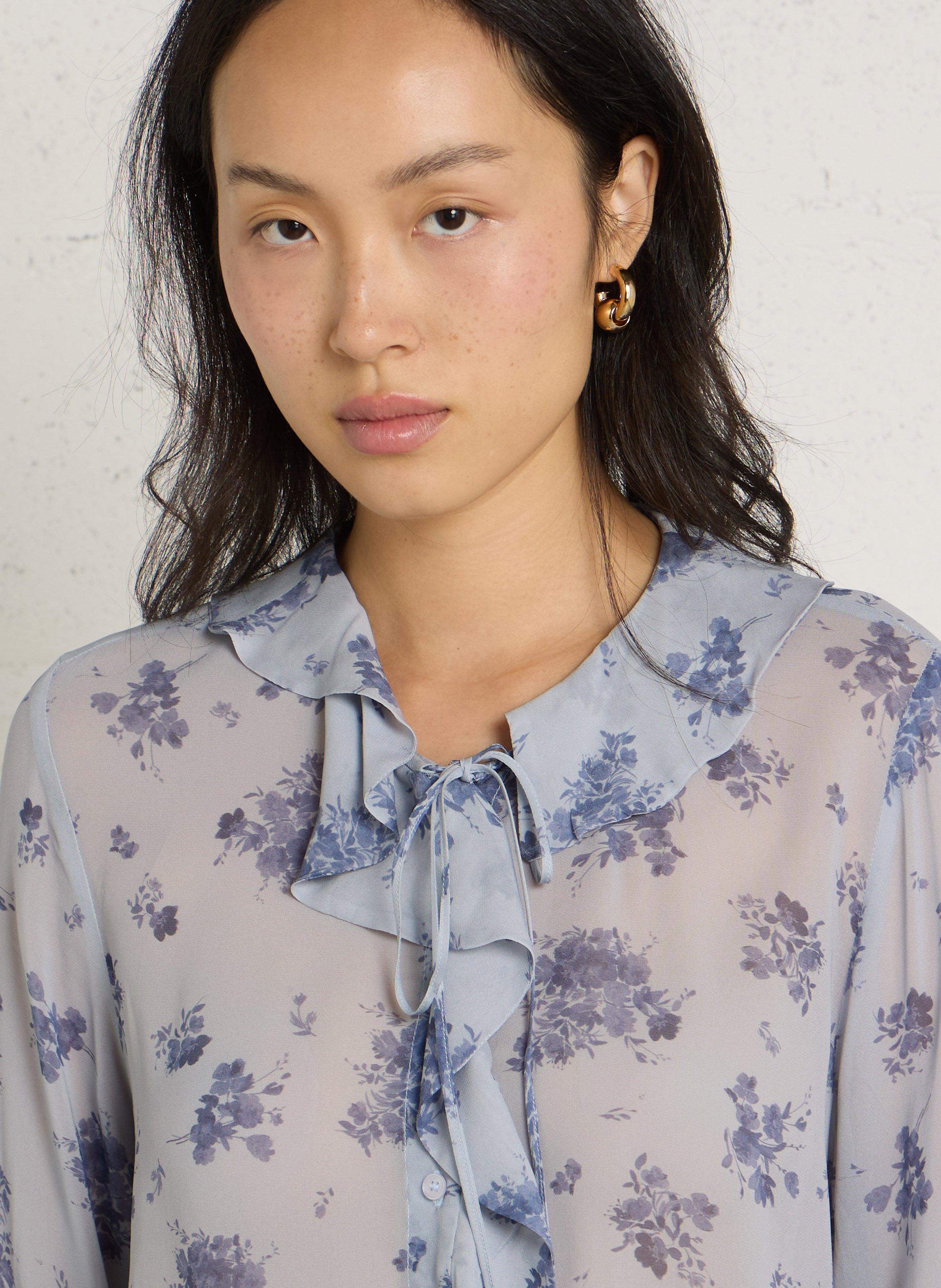 Polka Dot Shirt IKKS Blue