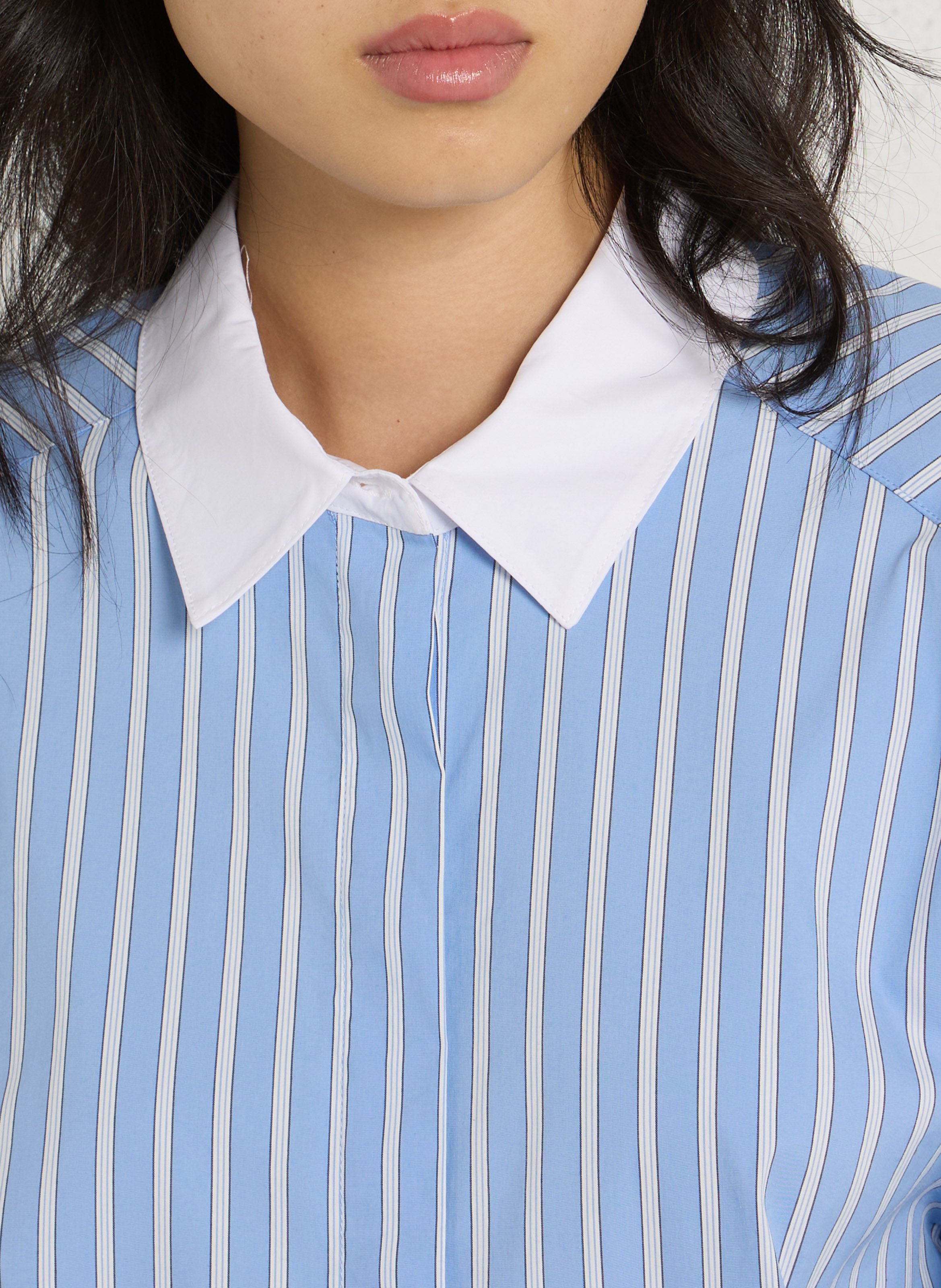 Chemise ample en coton mélangé SUD EXPRESS Bleu