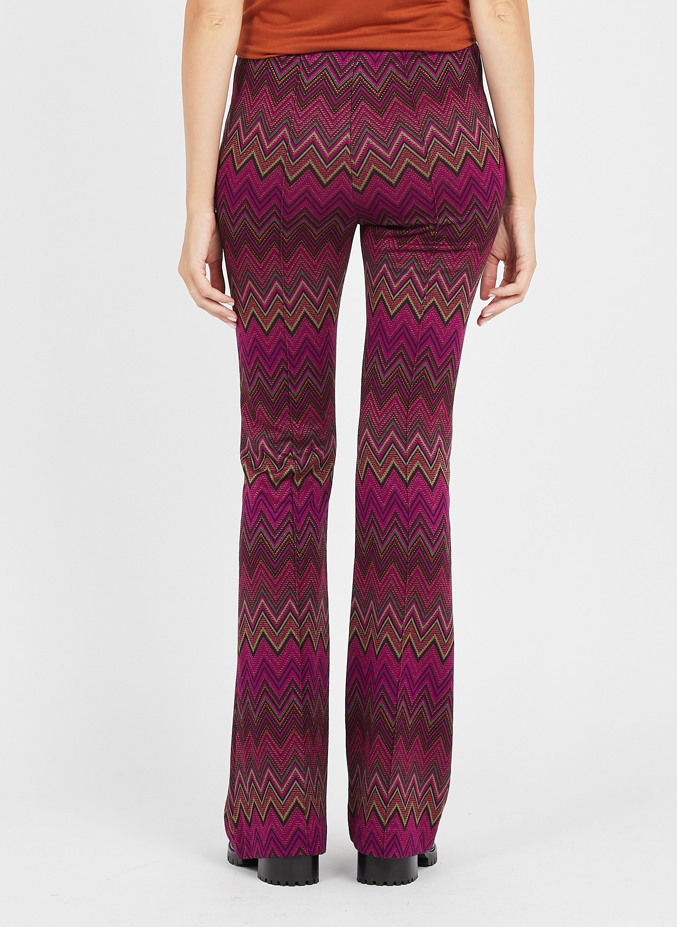 Pantalon flare à motif graphique IMPERIAL Multicolore