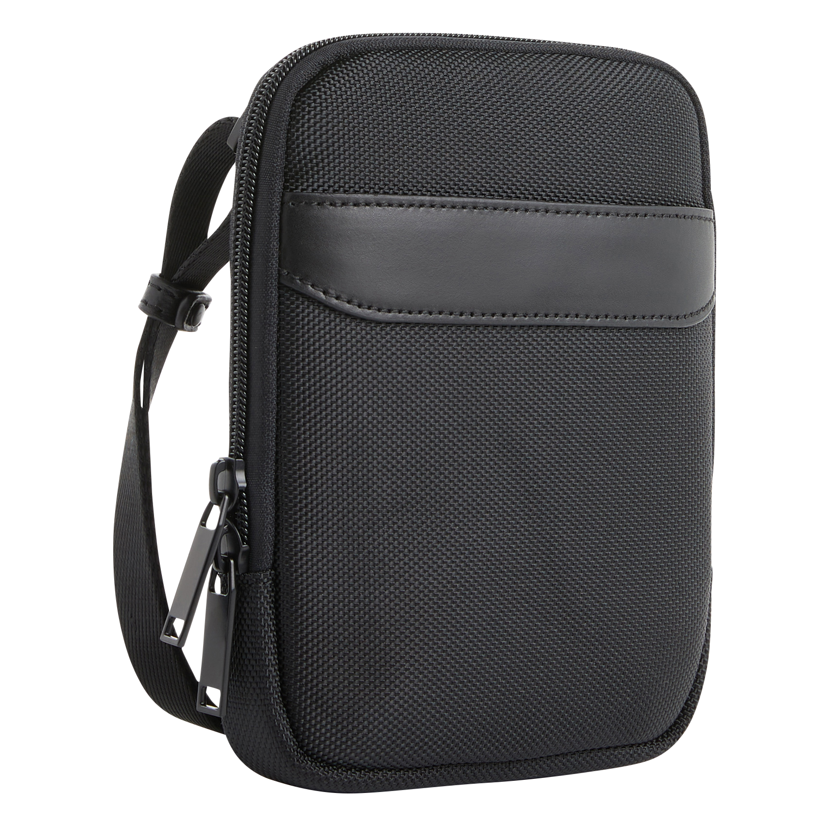 Strukturierte Umhängetasche SAISON 1865 Schwarz