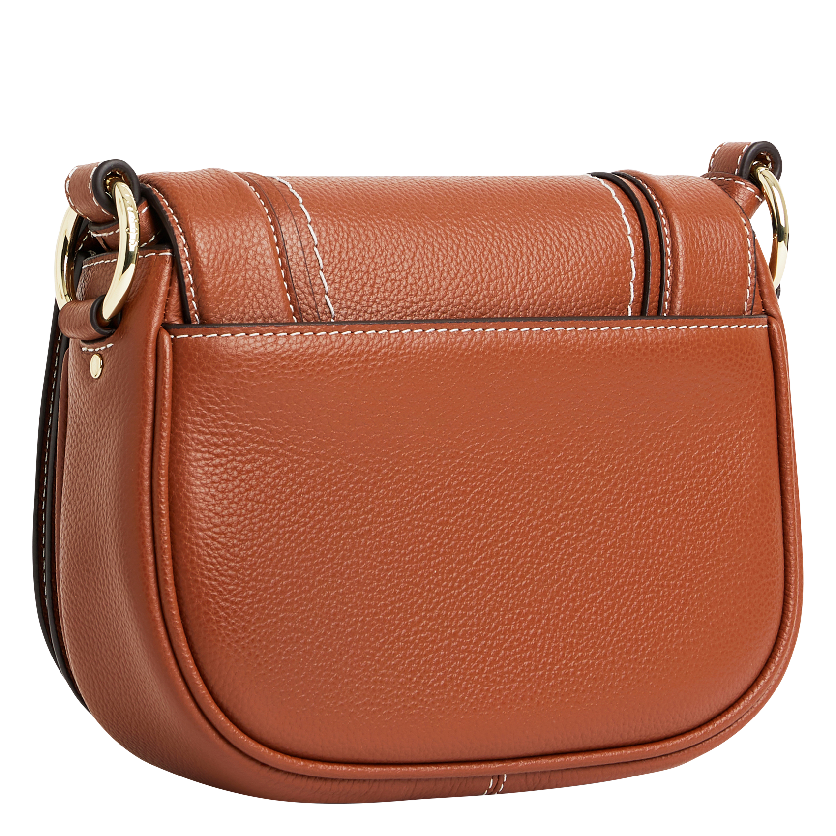 Sac bandoulière en cuir LE TANNEUR Marron