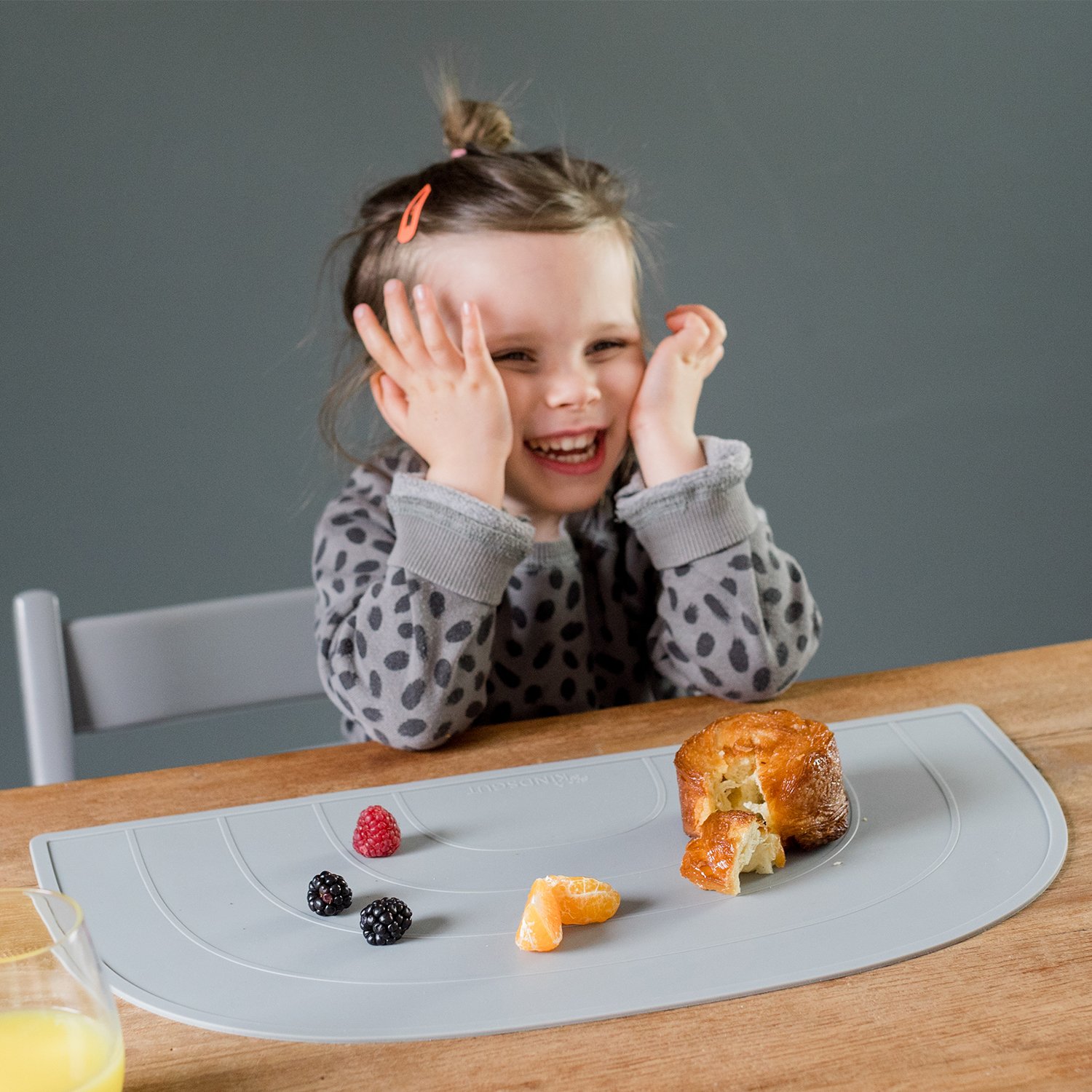 Set de table arc-en-ciel en silicone KINDSGUT Vert