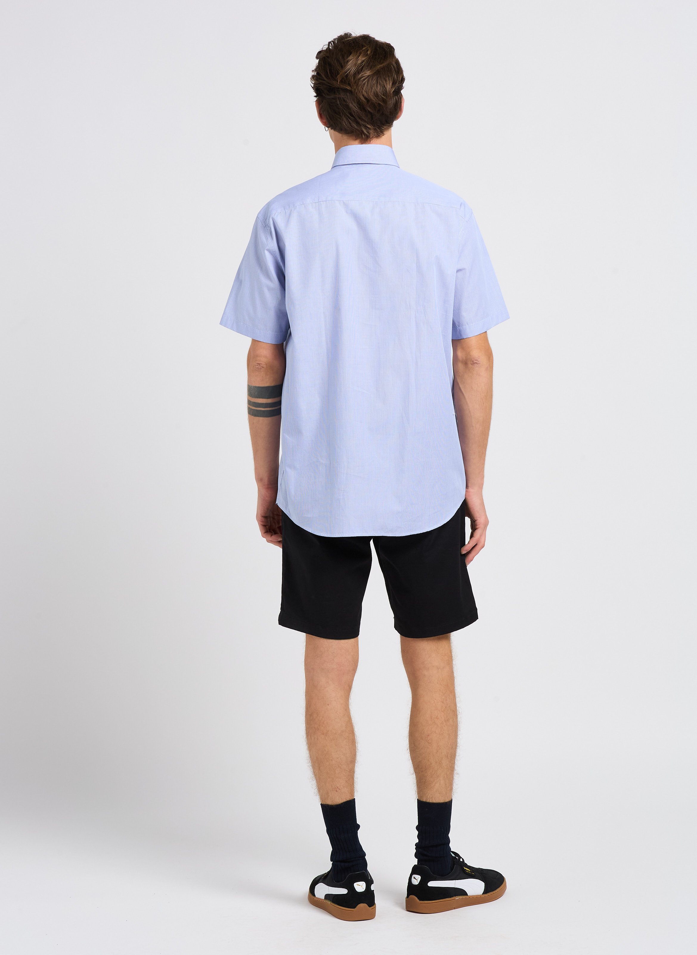 Short in blended organic cotton SELECTED Black