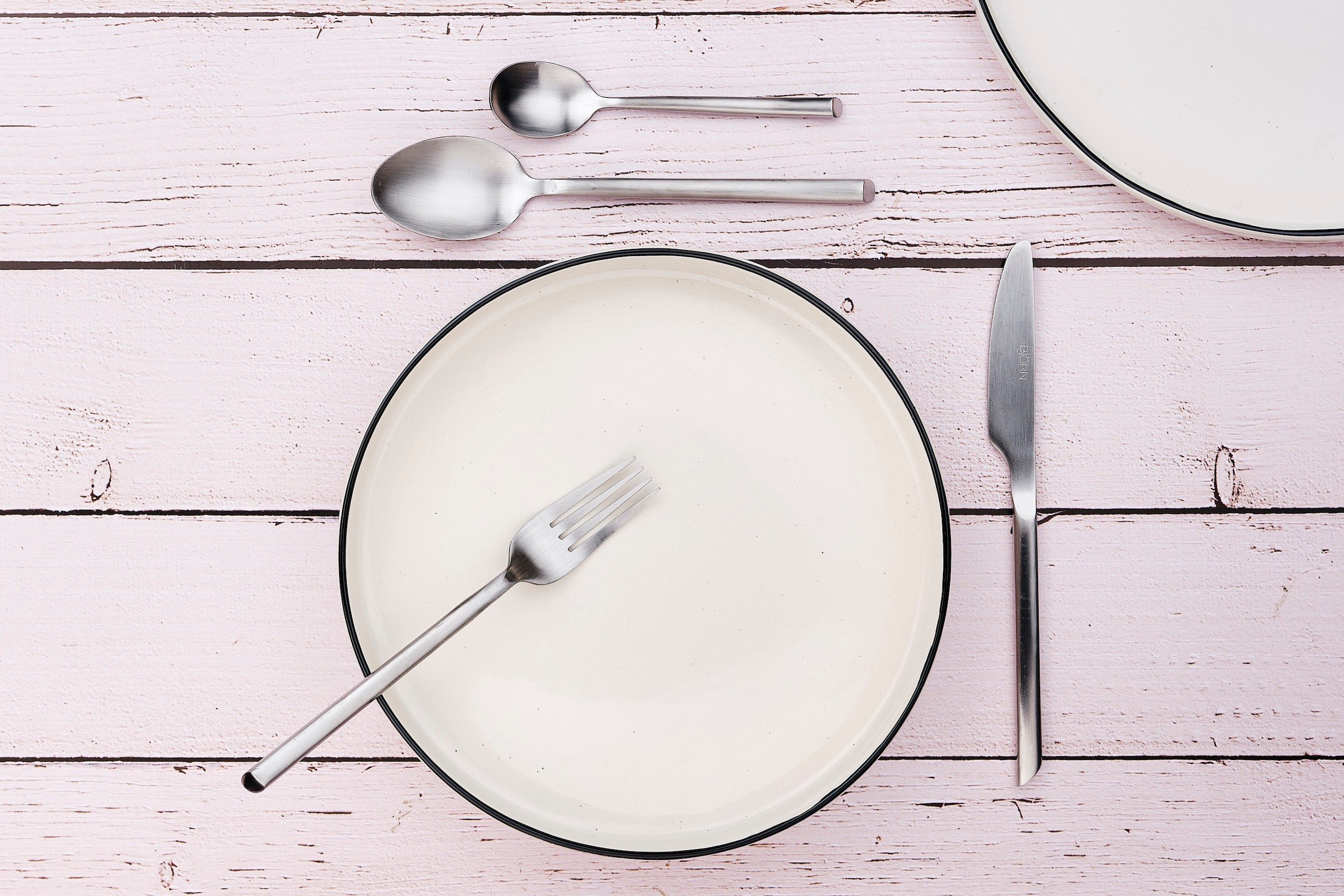 Set of 6 small spoons BJORN Red