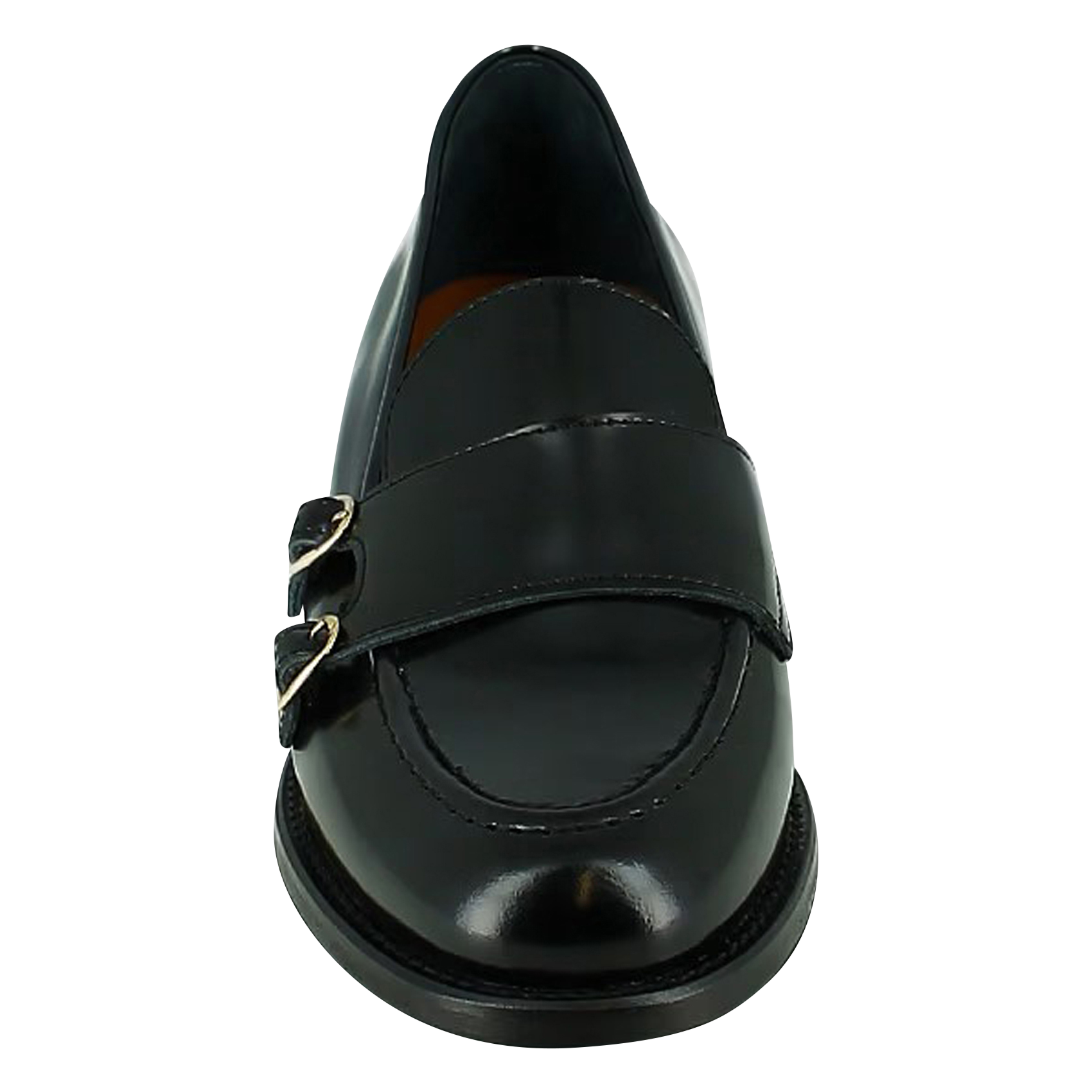 Buckle Loafers in Polished Leather JONAK Black