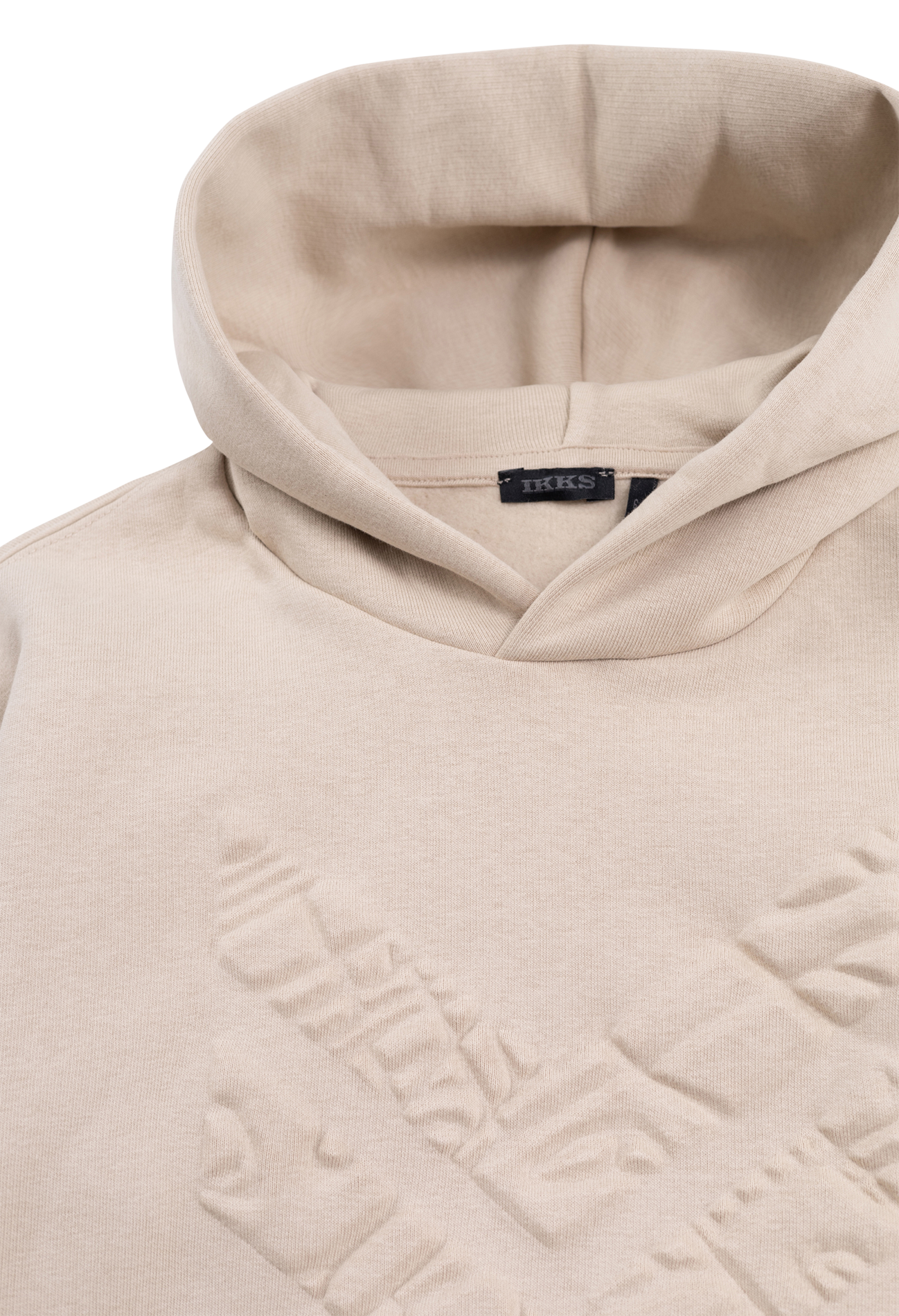 Geprägter Sweatshirt aus Baumwollmischung IKKS JUNIOR Beige
