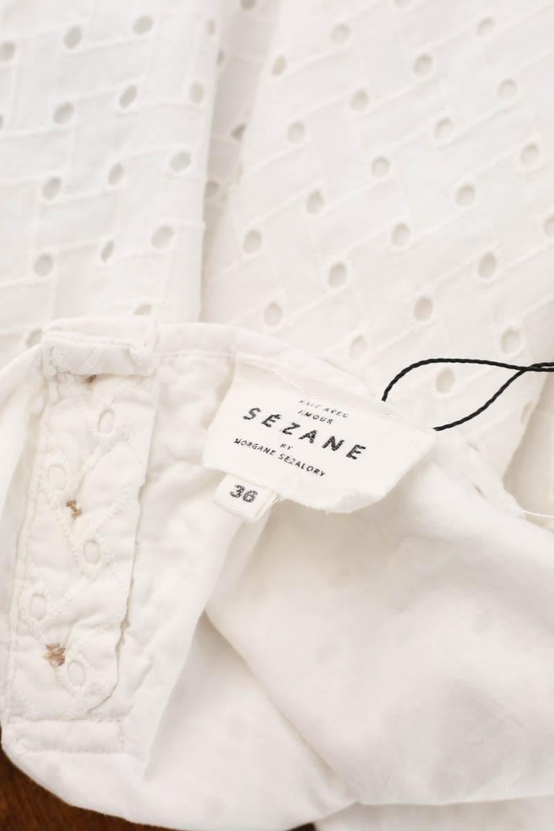 Sleeveless cotton top SEZANE - Seconde main White