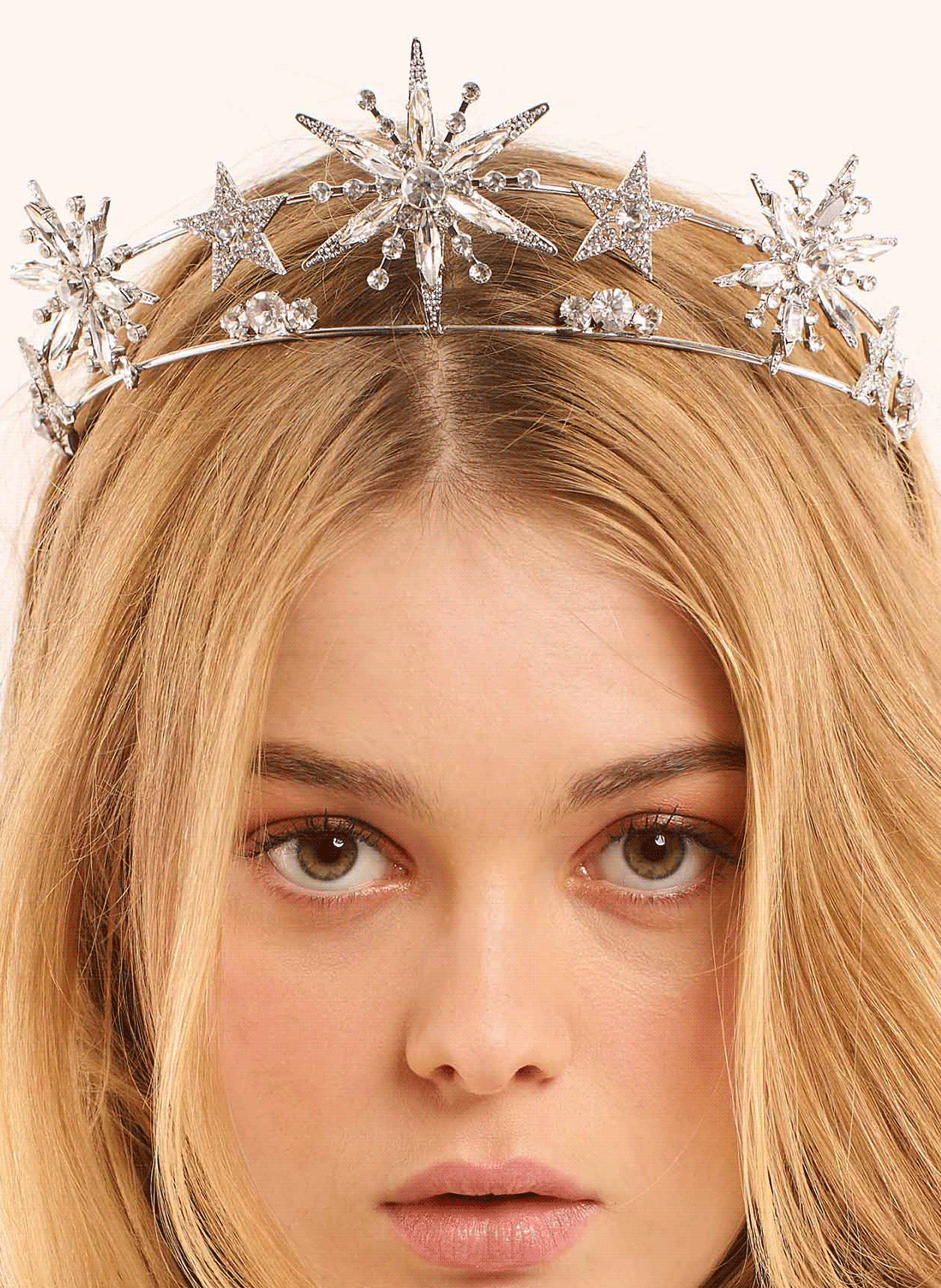 Hair barrette with rhinestones HIPANEMA Silver