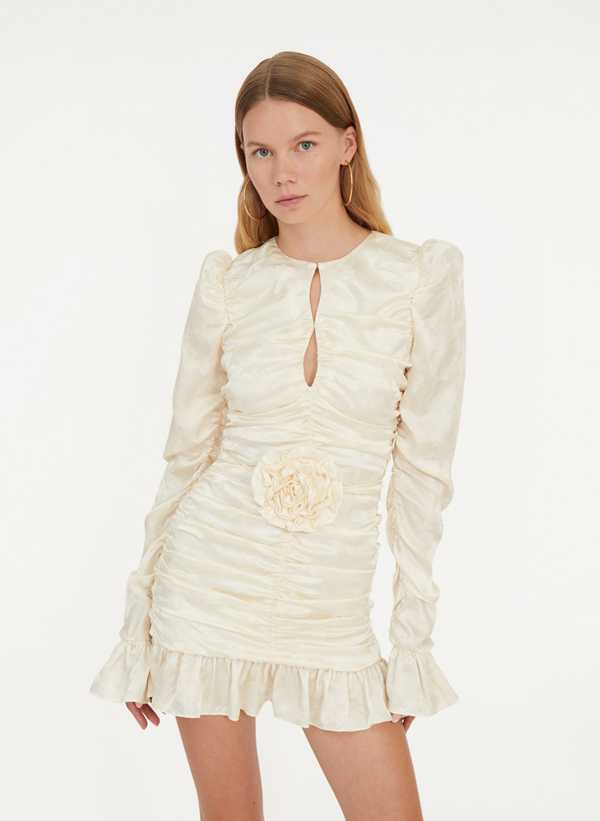 Short satin dress ROTATE Multicolored