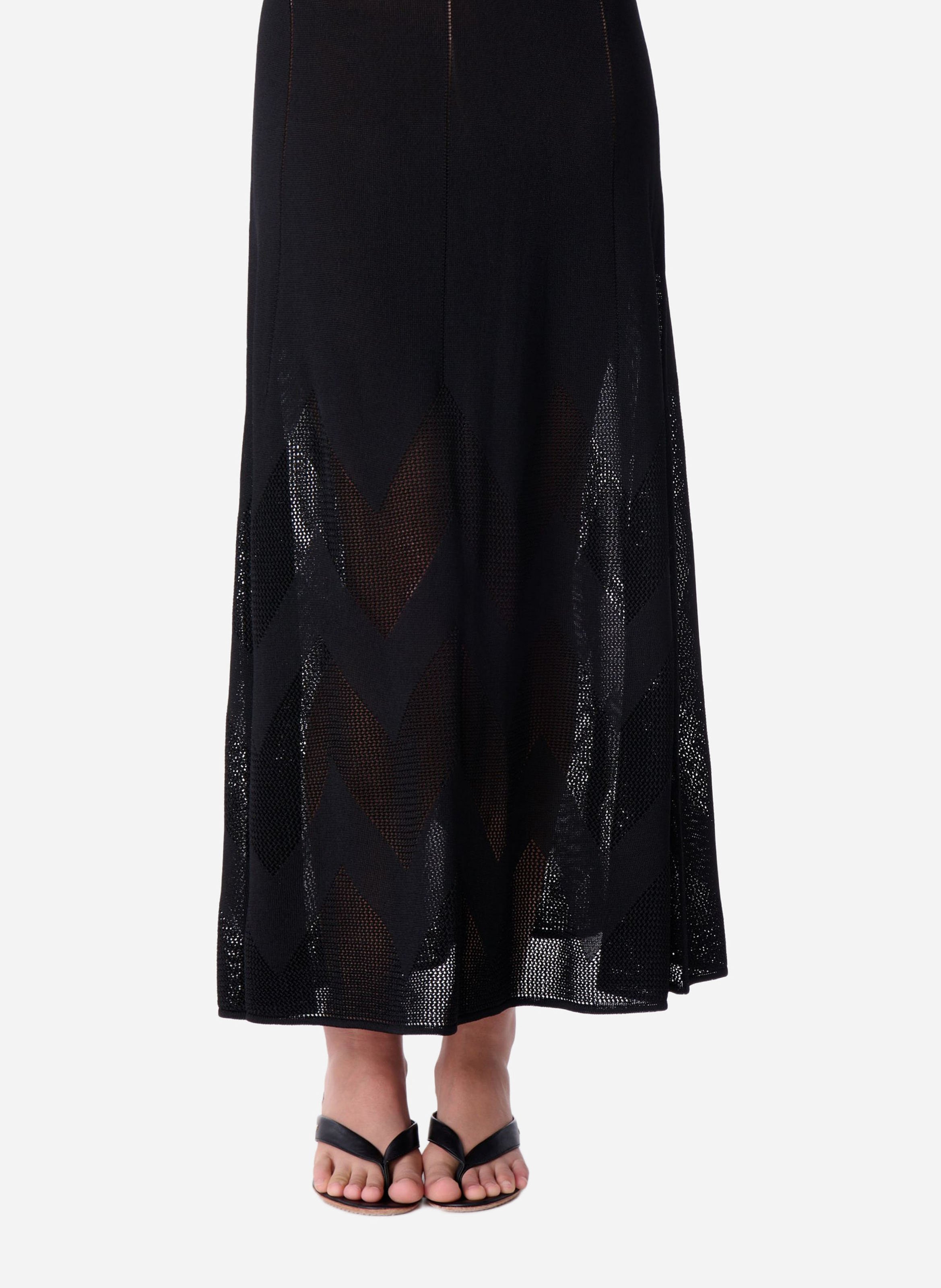 Robe longue en coton VANESSA BRUNO Noir