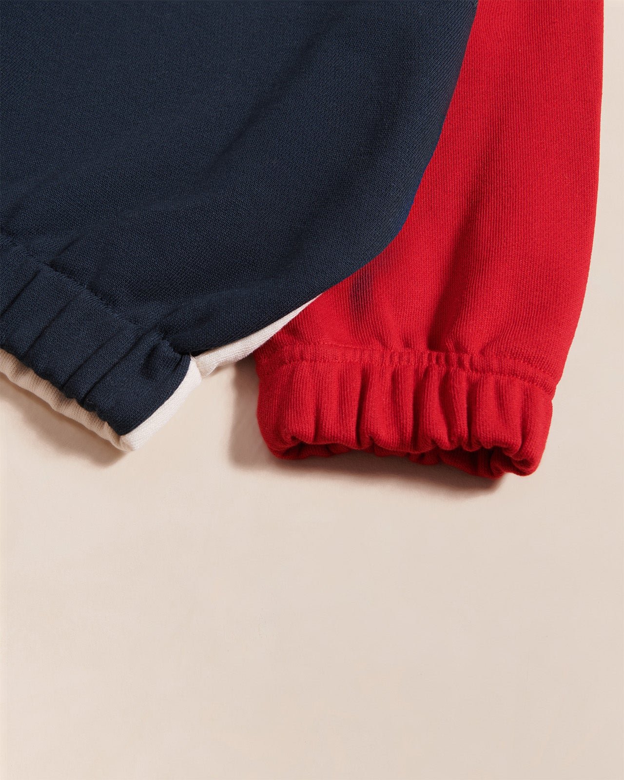 The Sonny organic cotton sweatshirt with zippered collar EMOI EMOI Red