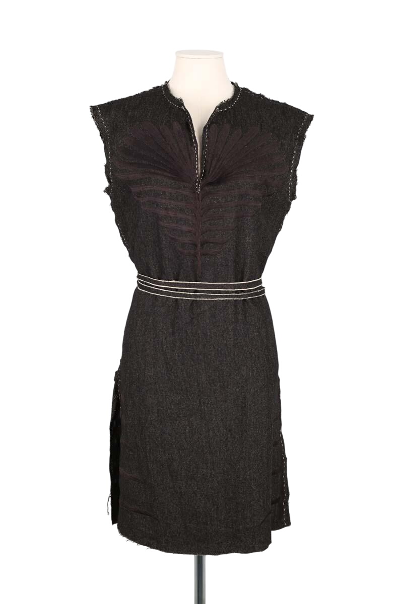 V-neck dress ANTIK BATIK - Seconde Main Grey