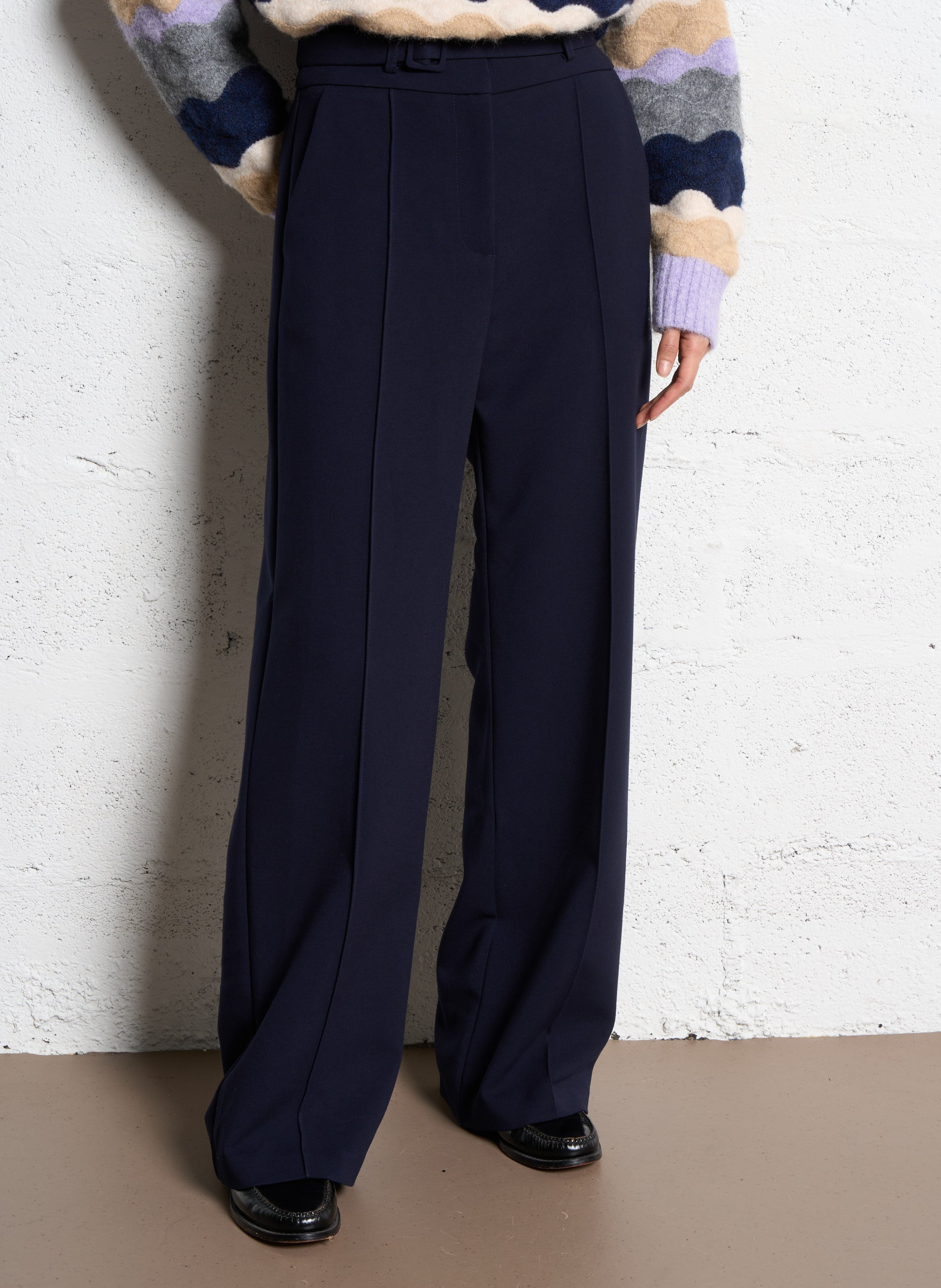 Pantalon large stretch SUNCOO Bleu