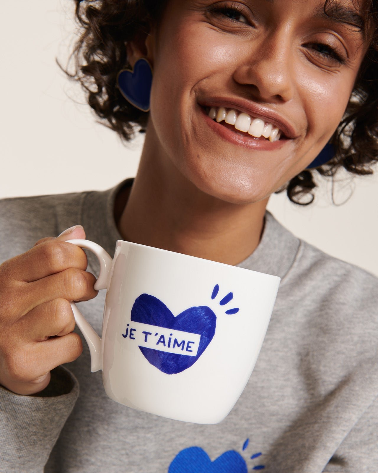The "I Love You" Heart Mug EMOI EMOI Blue