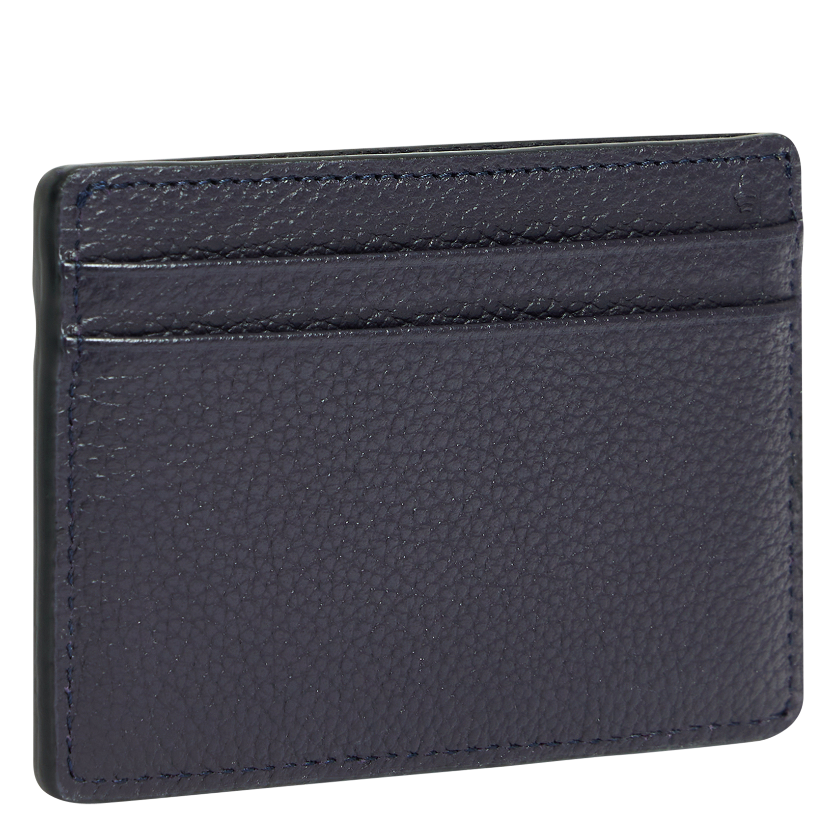 - 100% leather, - 6 cardholder slots, - 1 central compartment, - Size: L10 x H7 cm. LE TANNEUR Blue