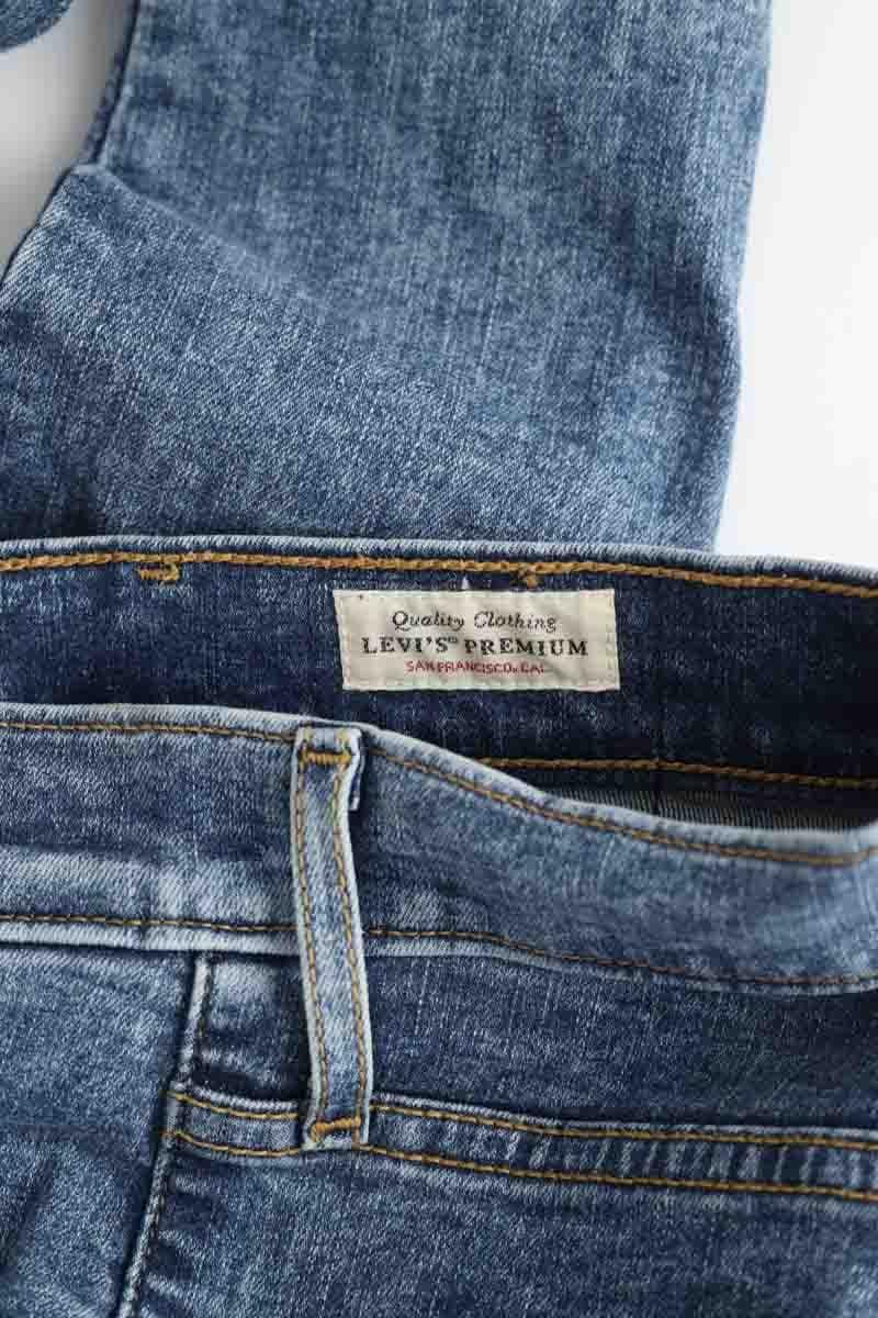 Cotton skinny jeans LEVI'S - Seconde main Blue