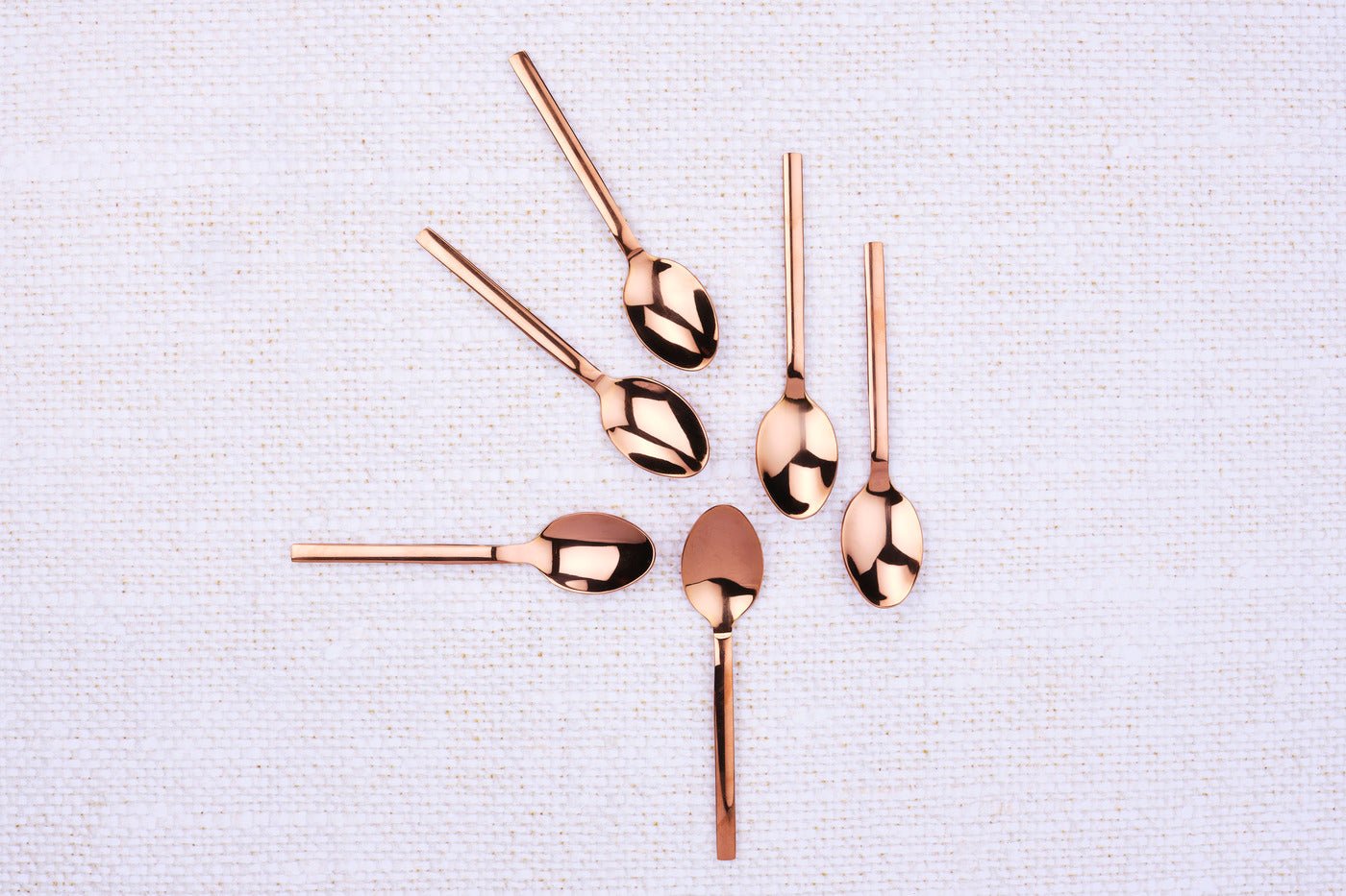 Set of 6 Emund teaspoons - copper BJORN Brown