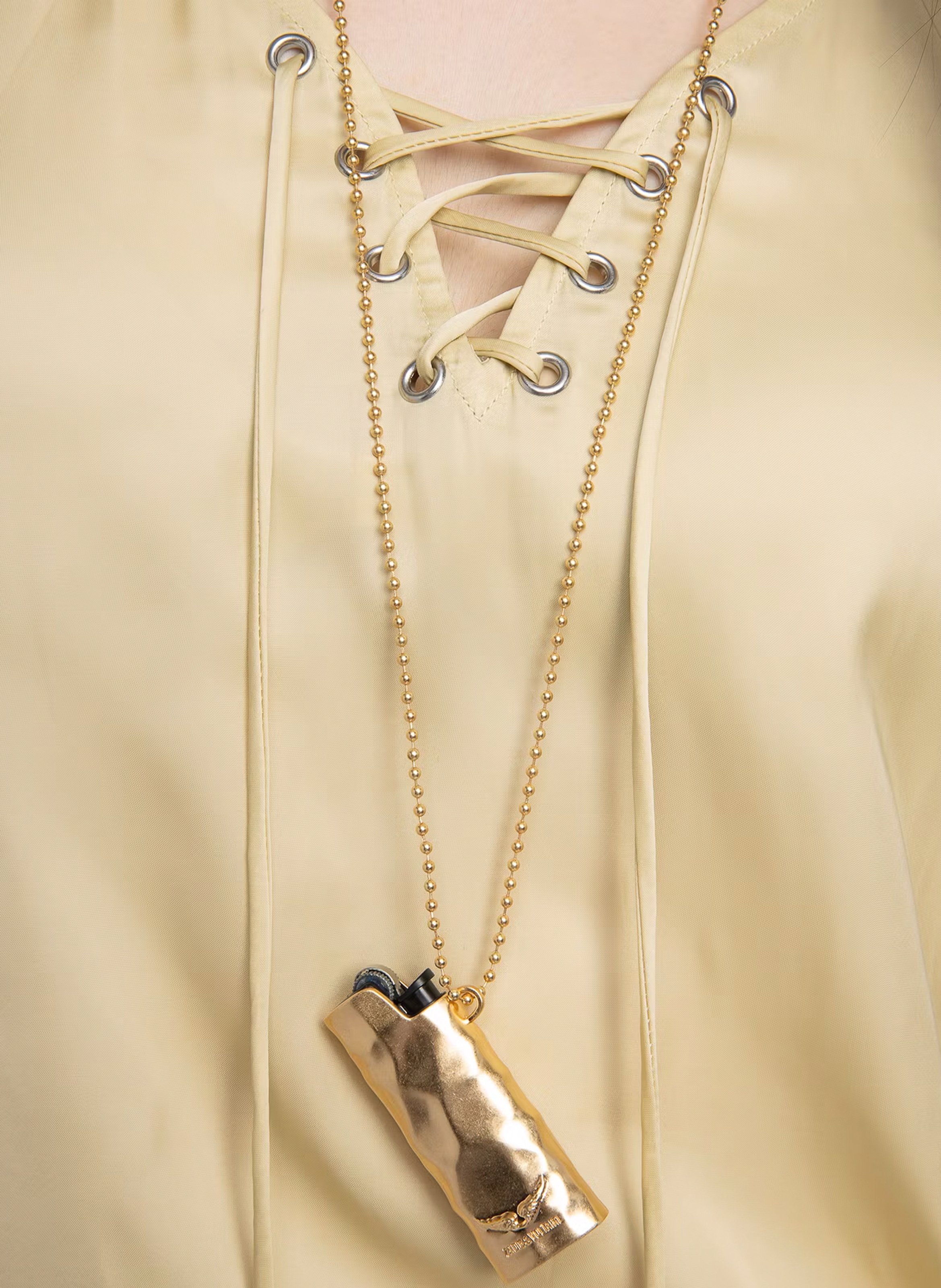 Top droit en satin ZADIG&VOLTAIRE Jaune