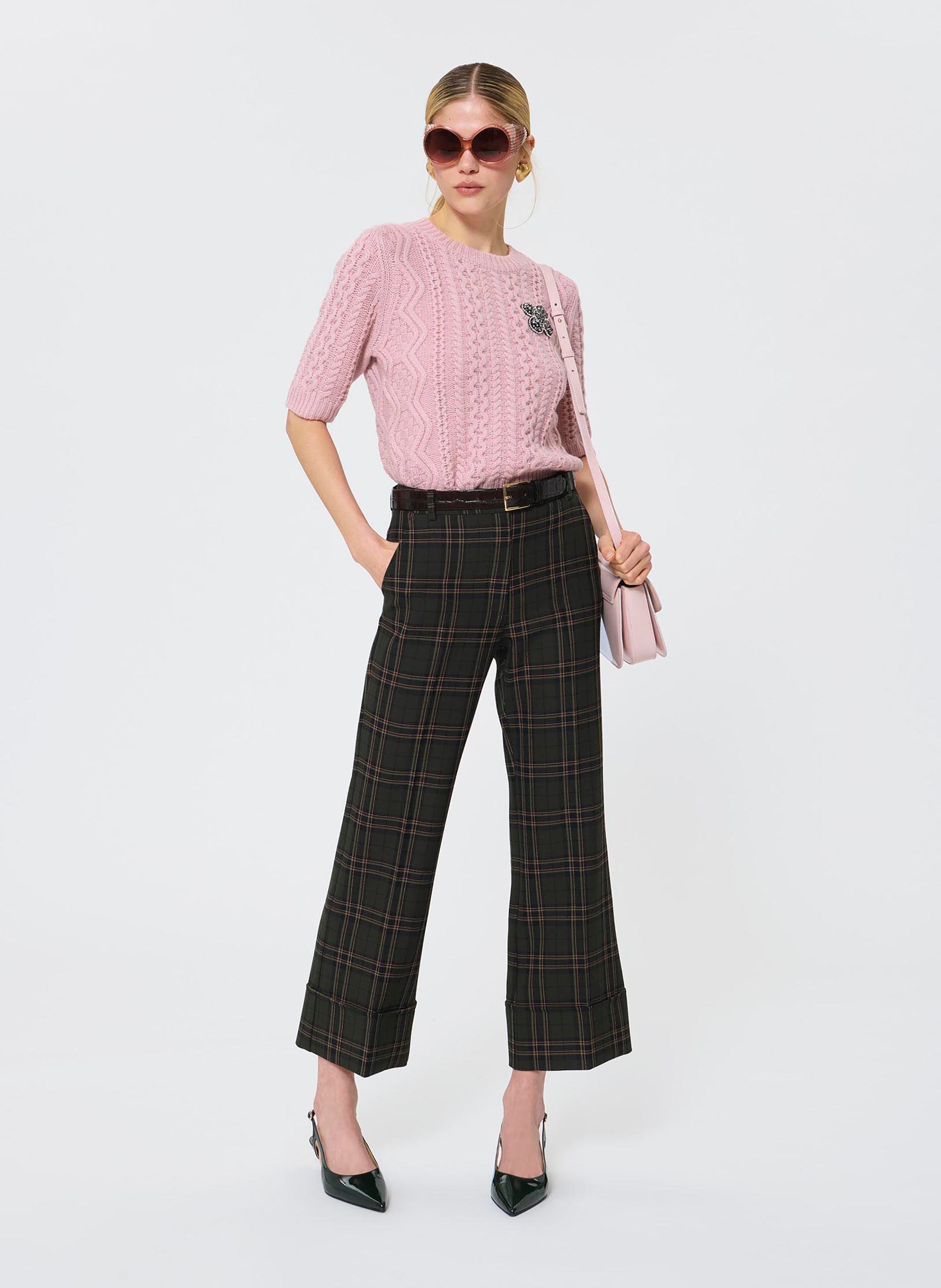 Pull col rond en laine TARA JARMON Beige