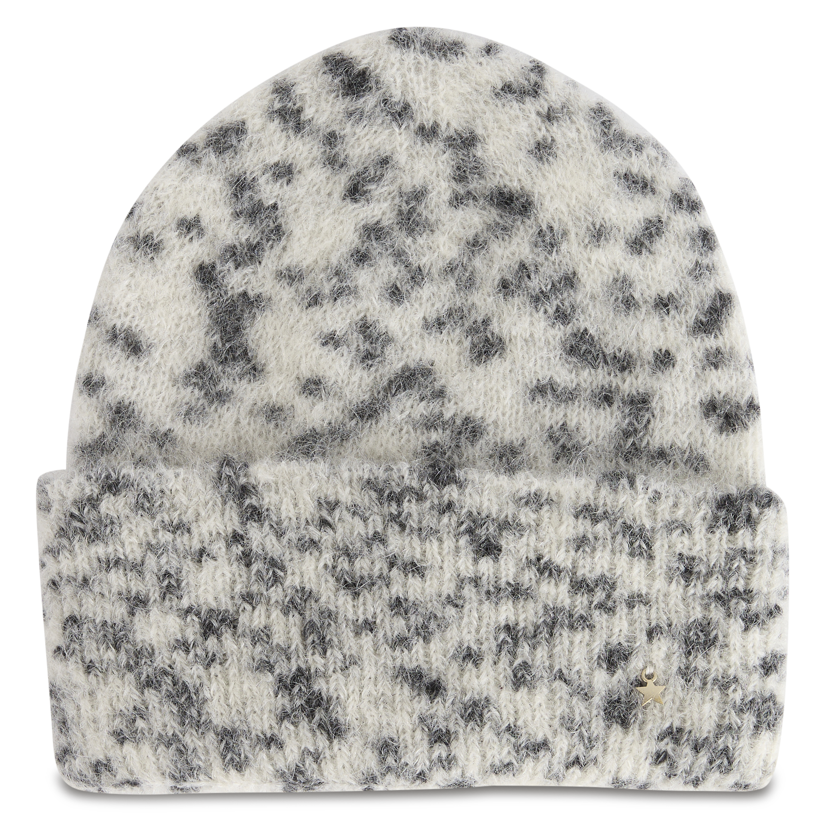 Bonnet imprimé en laine mélangée DES PETITS HAUTS Blanc