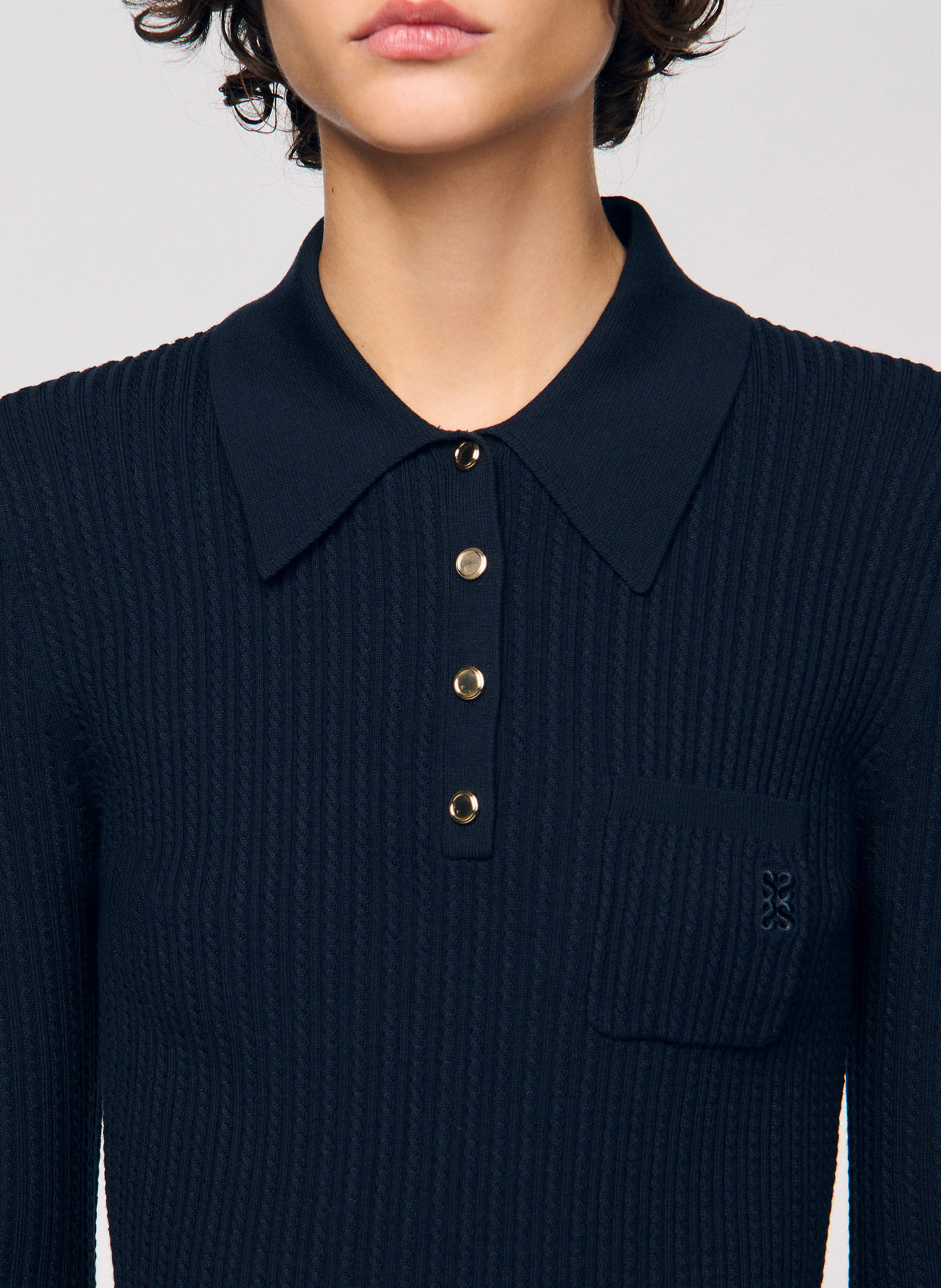 Klassieke trui SANDRO Blauw