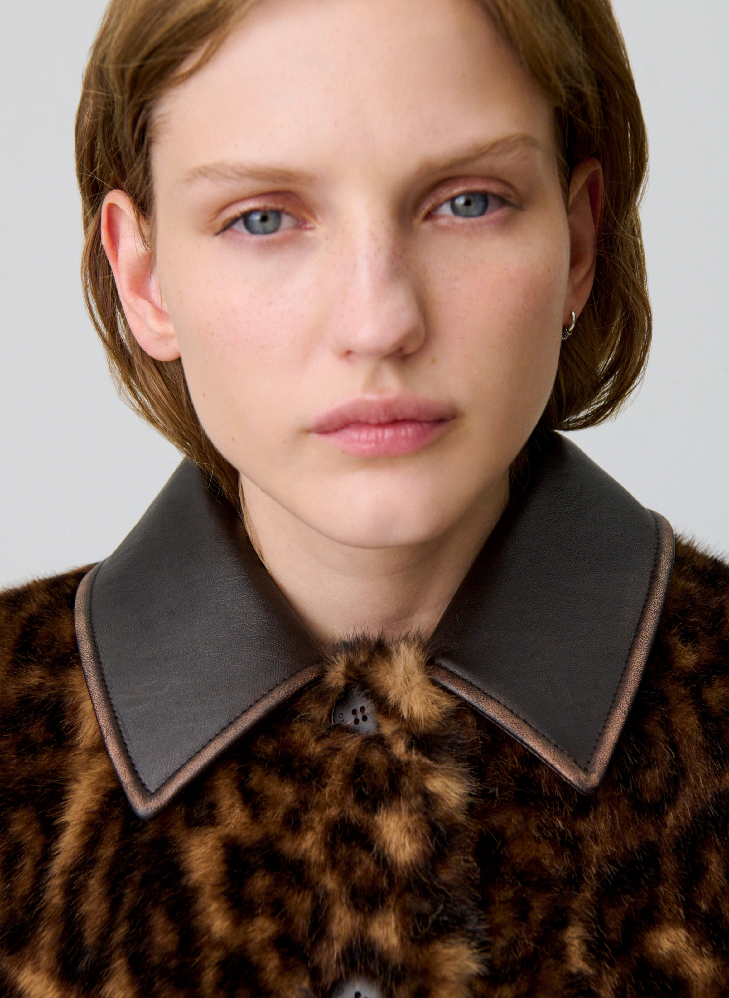 Veste col classique léopard CLAUDIE PIERLOT Multicolore