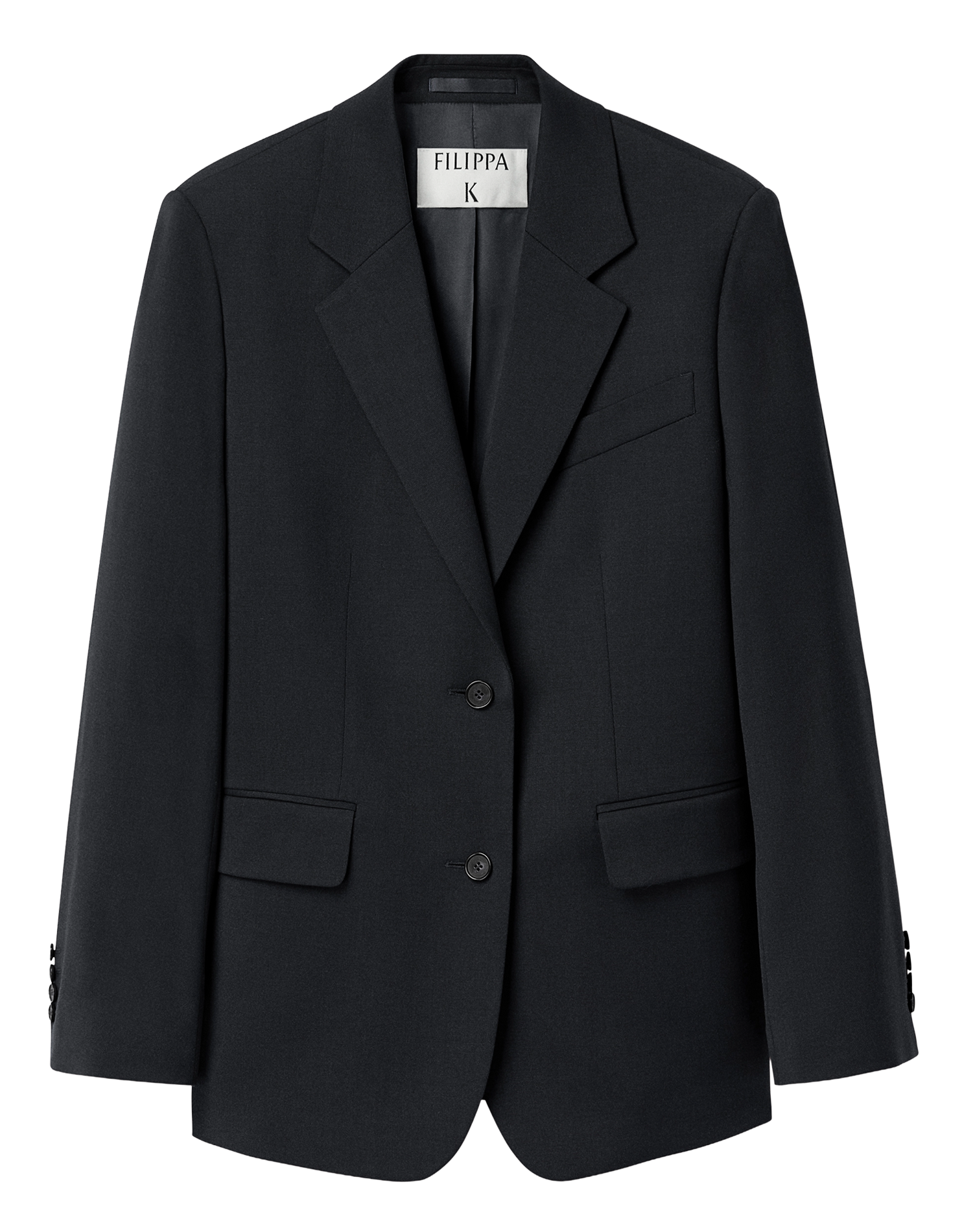 Veste de tailleur en laine mélangée FILIPPA K Noir