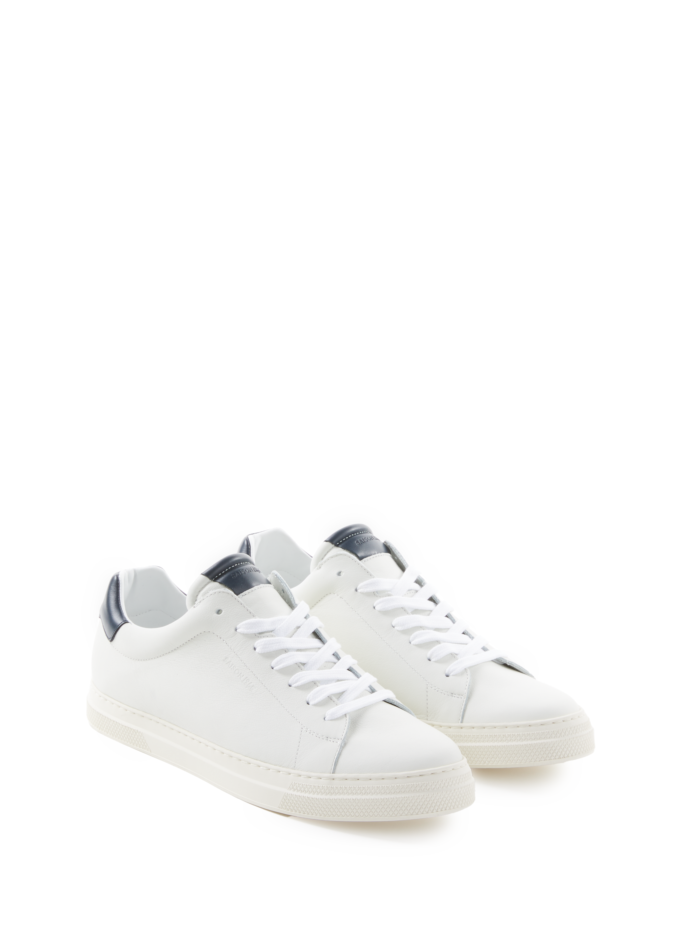 Plain low leather trainers SAISON 1865 Multicolored