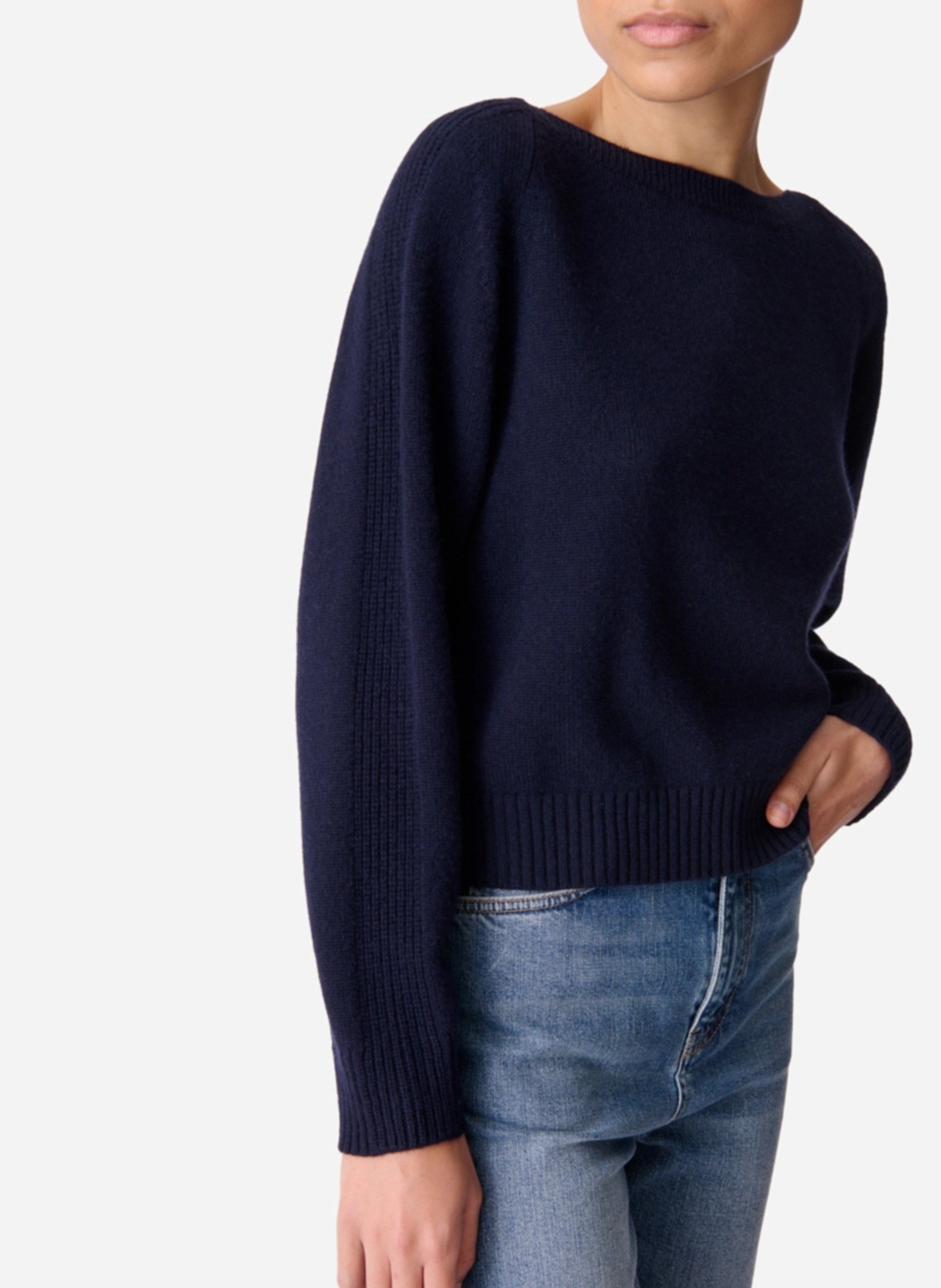 Pull col rond en cachemire VANESSA BRUNO Noir