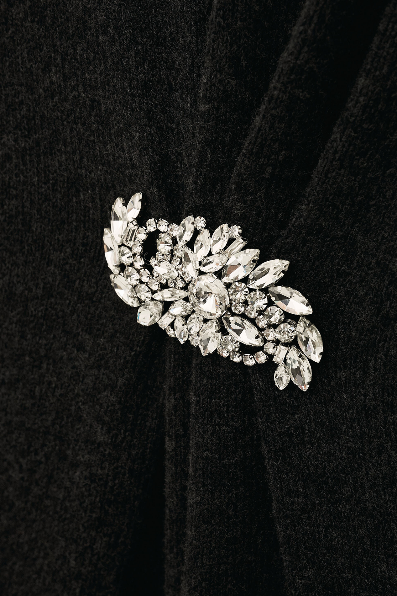 Long round-neck wool-blend dress BA&amp;SH Black