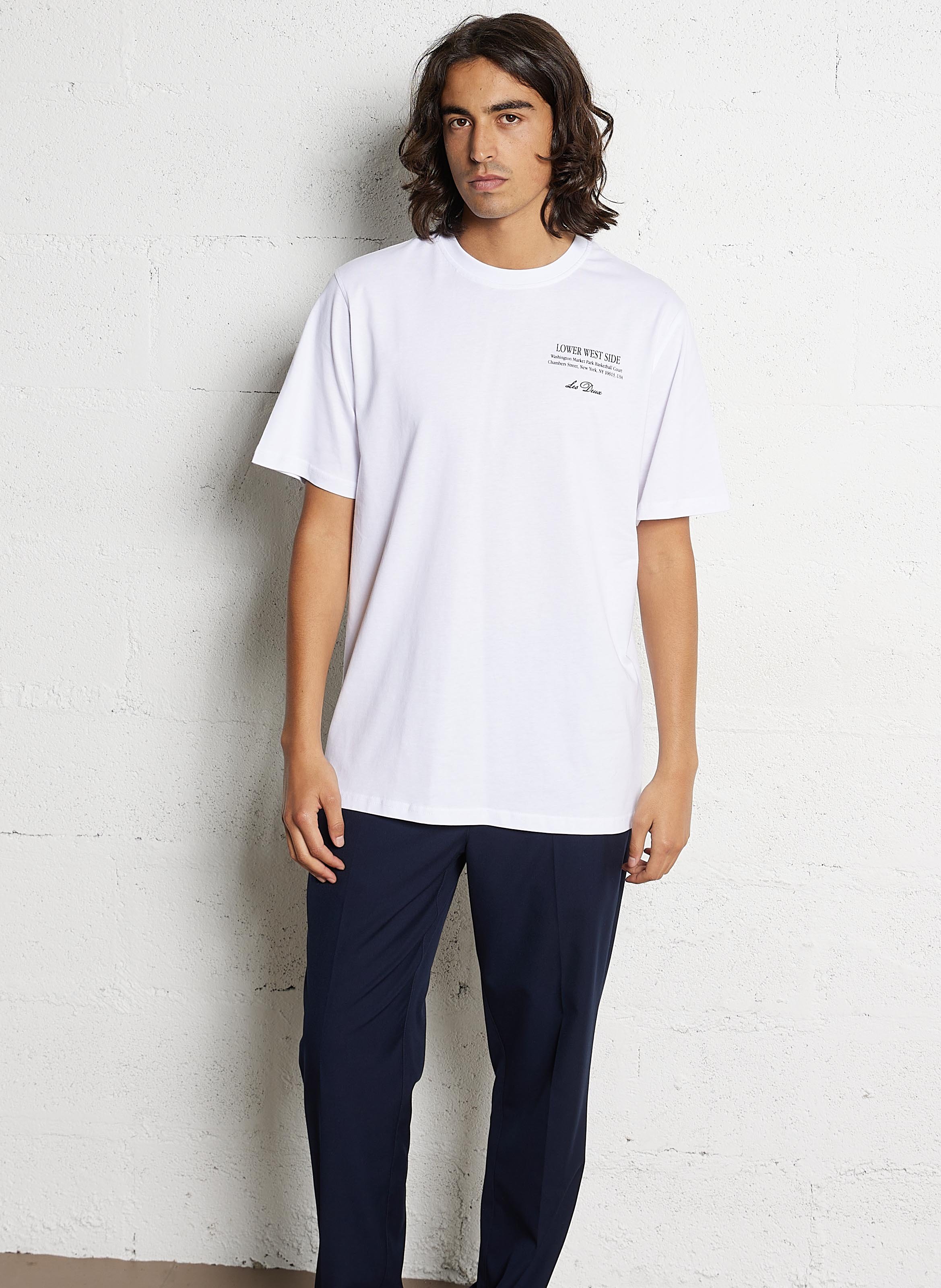 Pantalon de costume droit LES DEUX Bleu