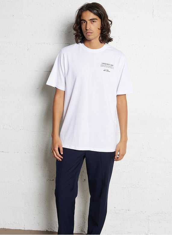 Straight-leg suit pants | Blue by LES DEUX Straight-leg suit pants Blue