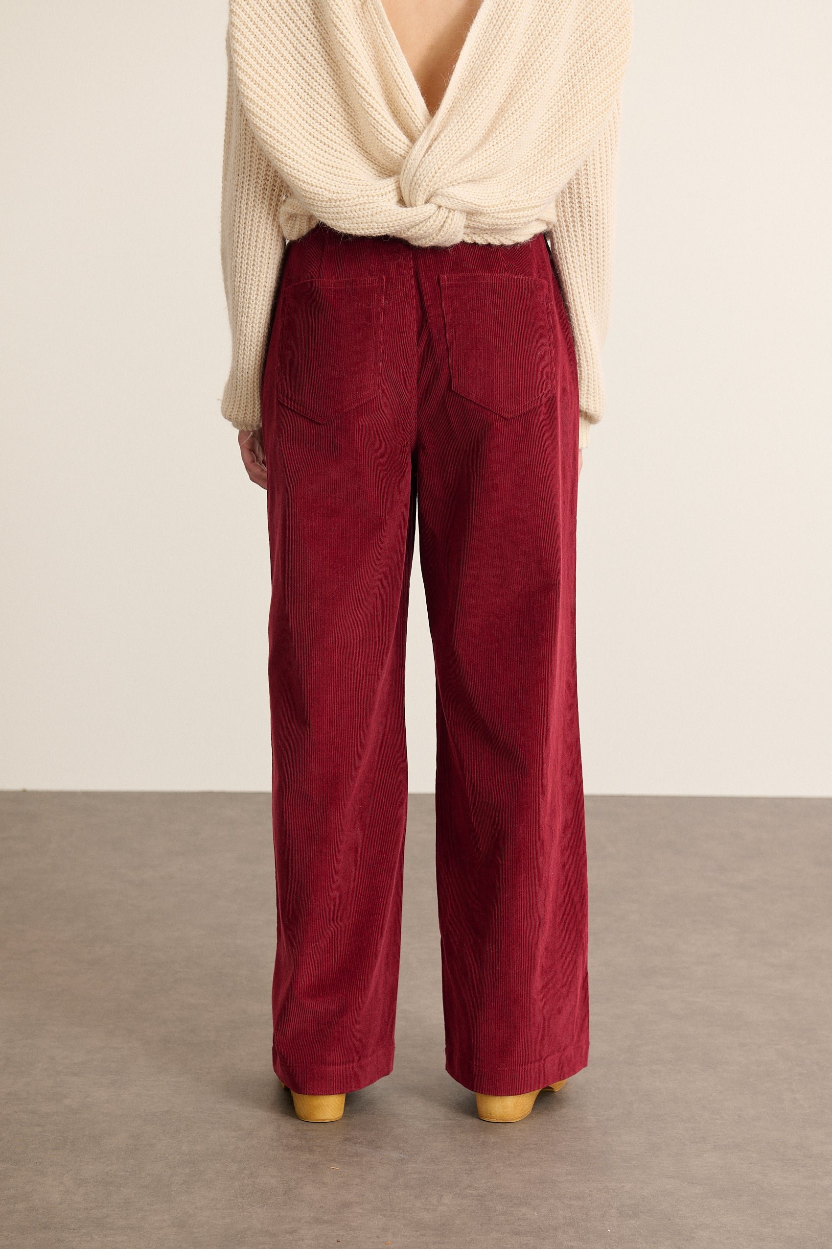 Corduroy carrot pants GARANCE PARIS Red