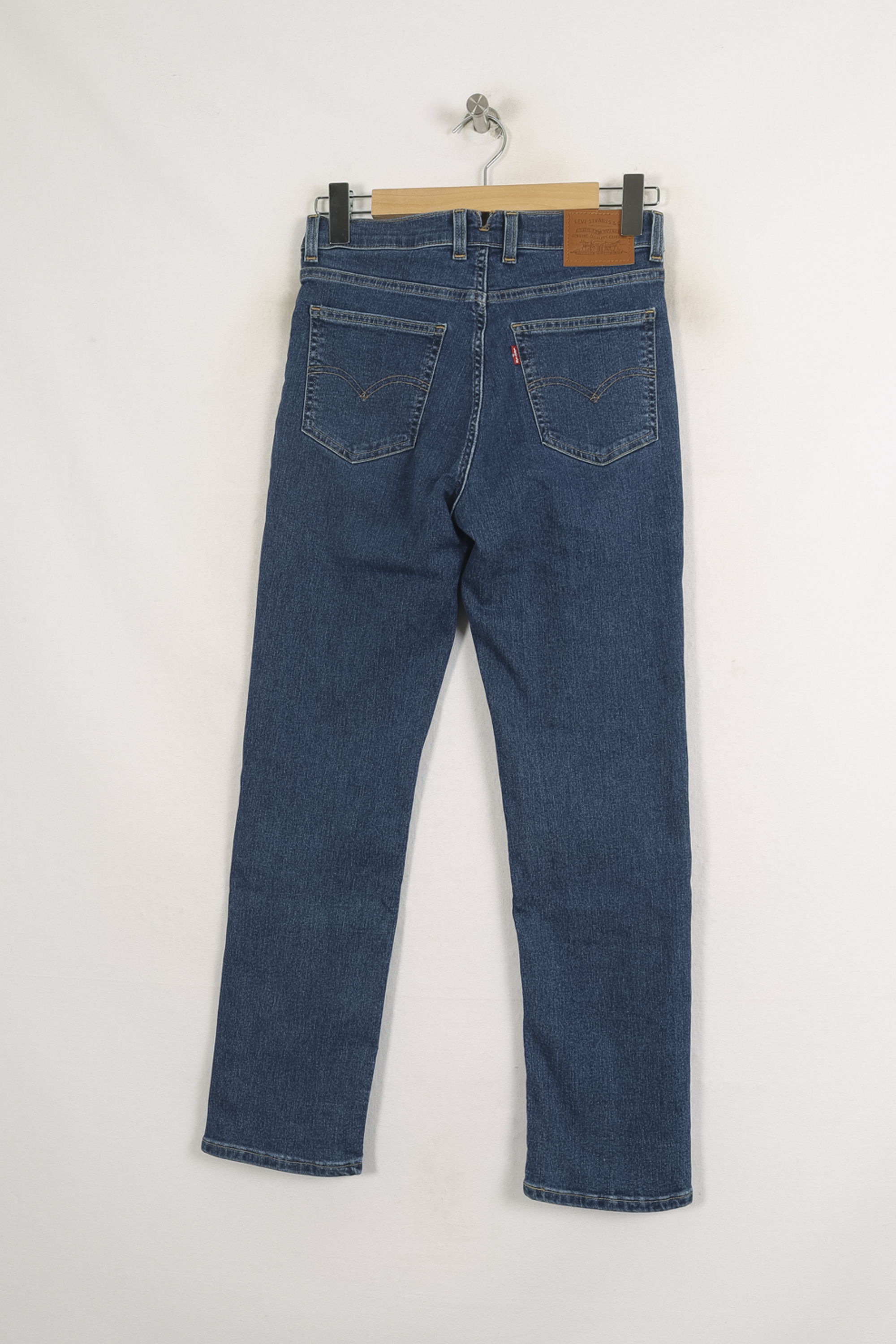 Cropped slim jeans with studs LEVI'S - Seconde main Blue
