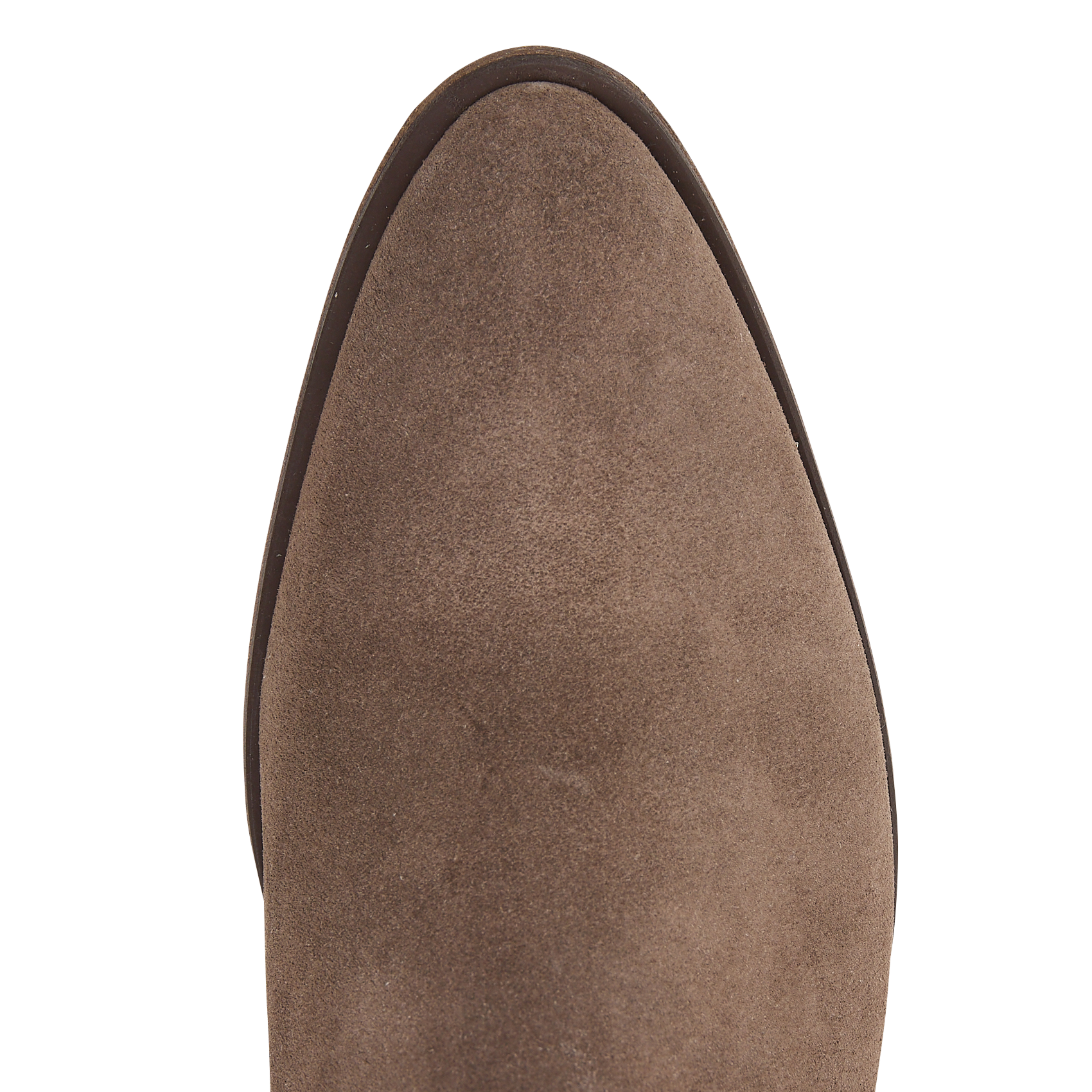 Bottines en cuir velours Beige