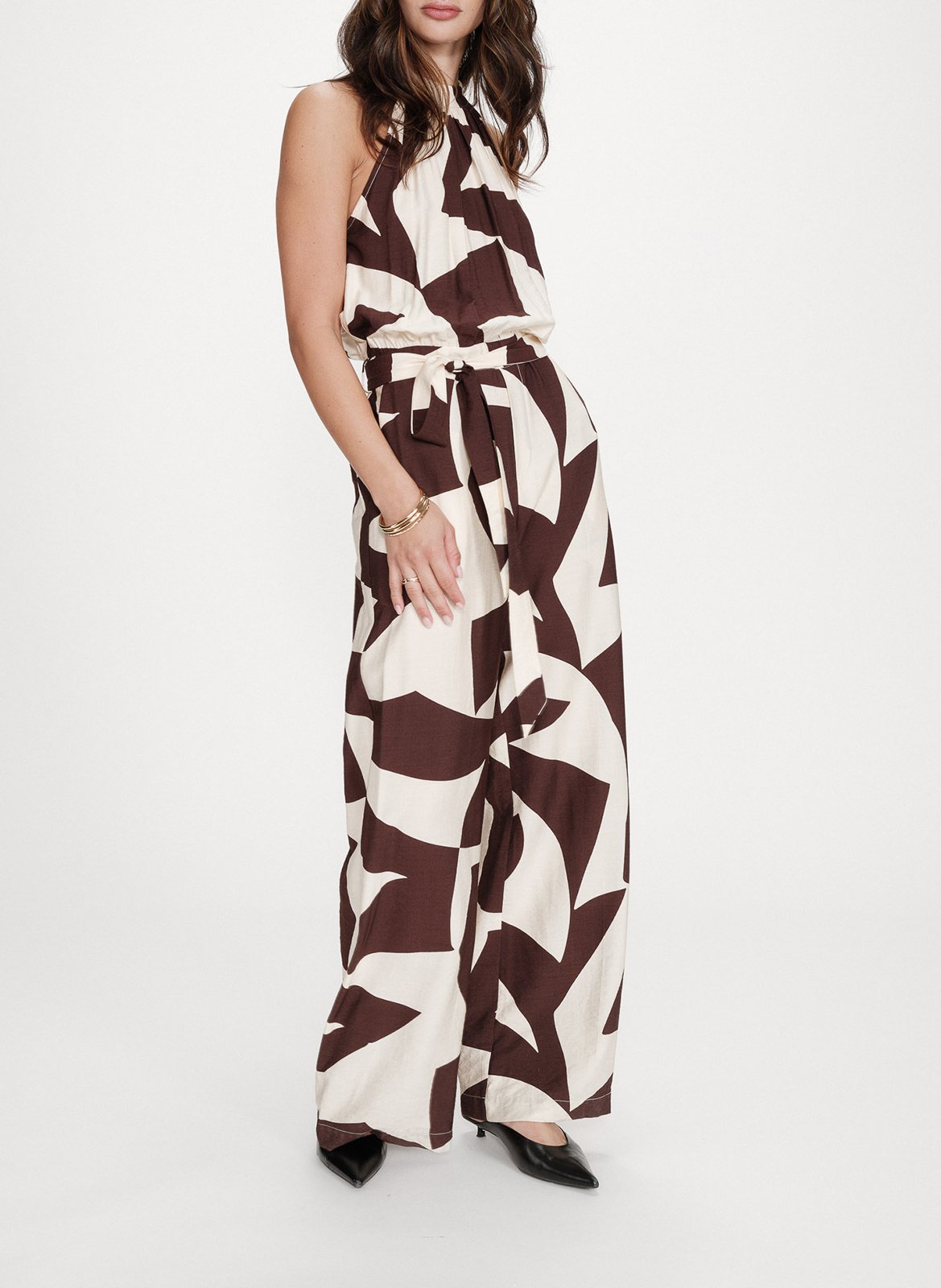 Printed jumpsuit GRACE ET MILA Brown
