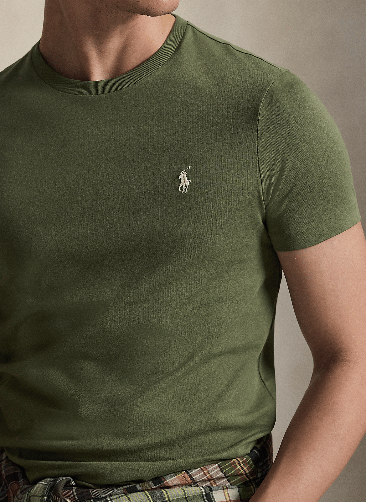 Slim-fit cotton T-shirt POLO RALPH LAUREN Green