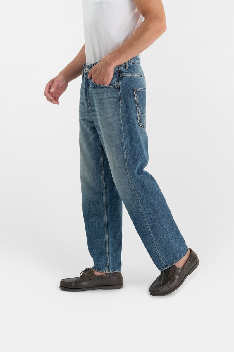 Loose jeans, wide loose fit, length 34 LE TEMPS DES CERISES Blue