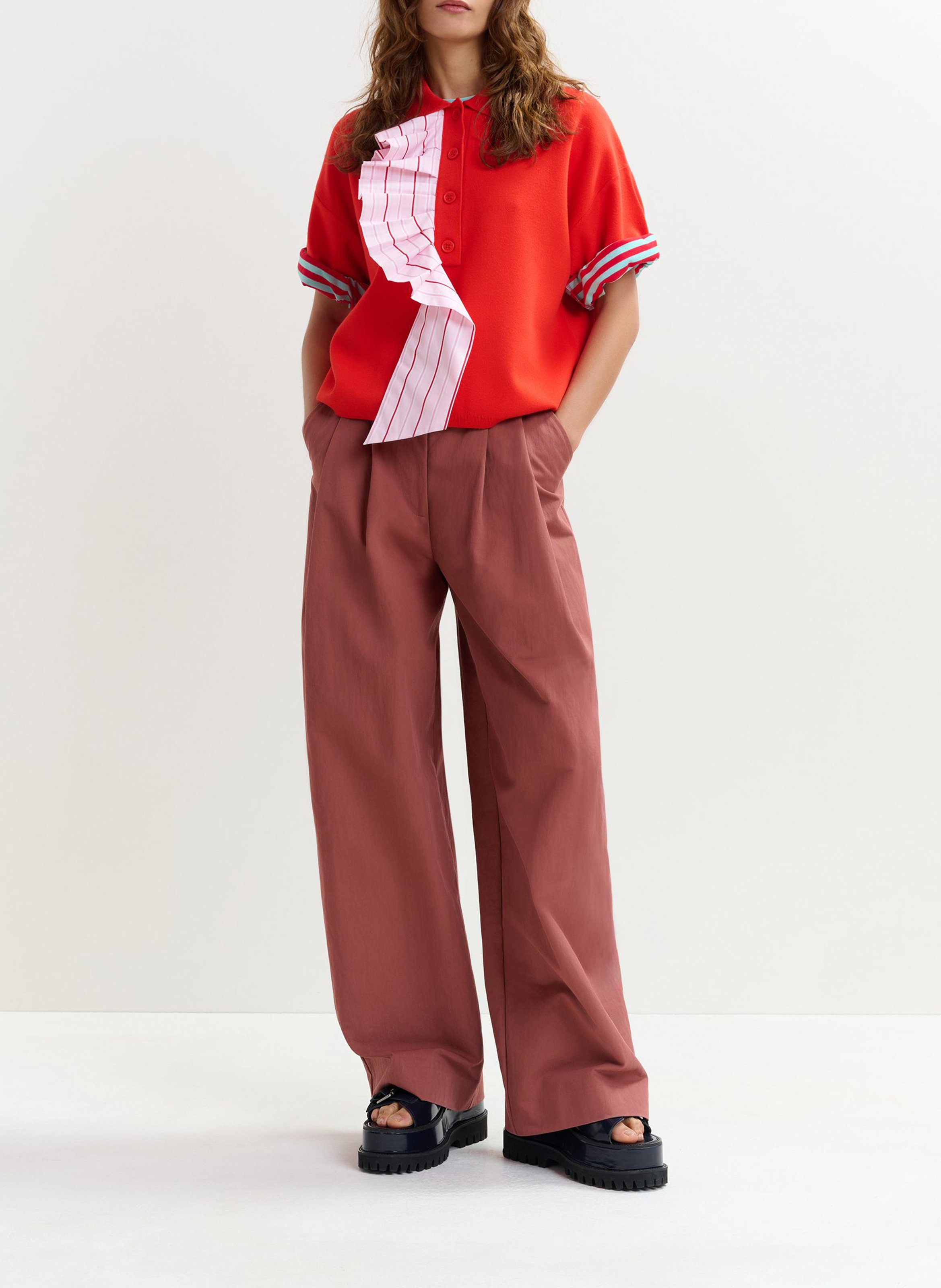 Short-sleeved polo shirt ESSENTIEL ANTWERP Orange