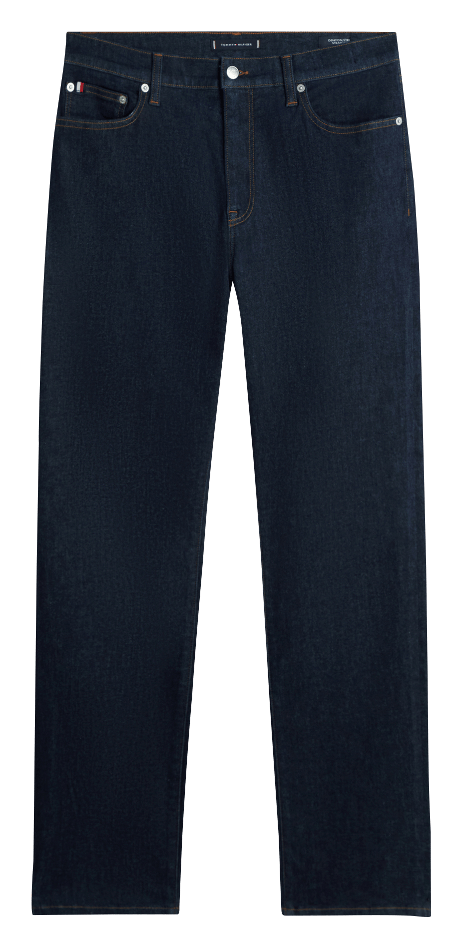 Straight leg raw denim jeans TOMMY HILFIGER Blue