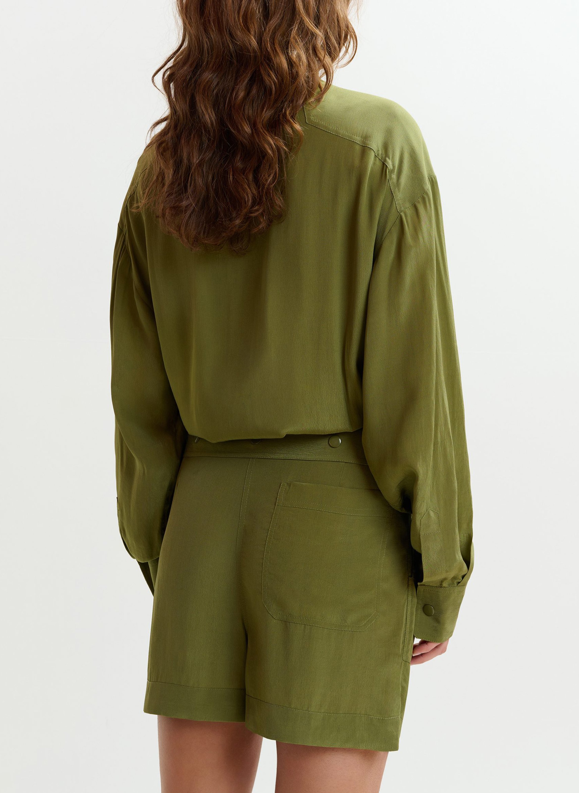 Combishort oversize col classique ESSENTIEL ANTWERP Vert