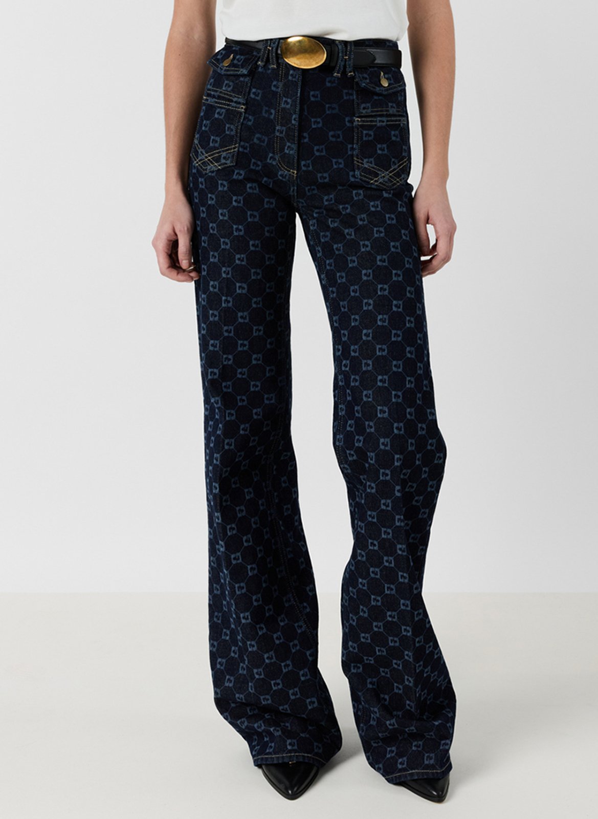 Flared Jeans aus Baumwoll-Mix GERARD DAREL Blau