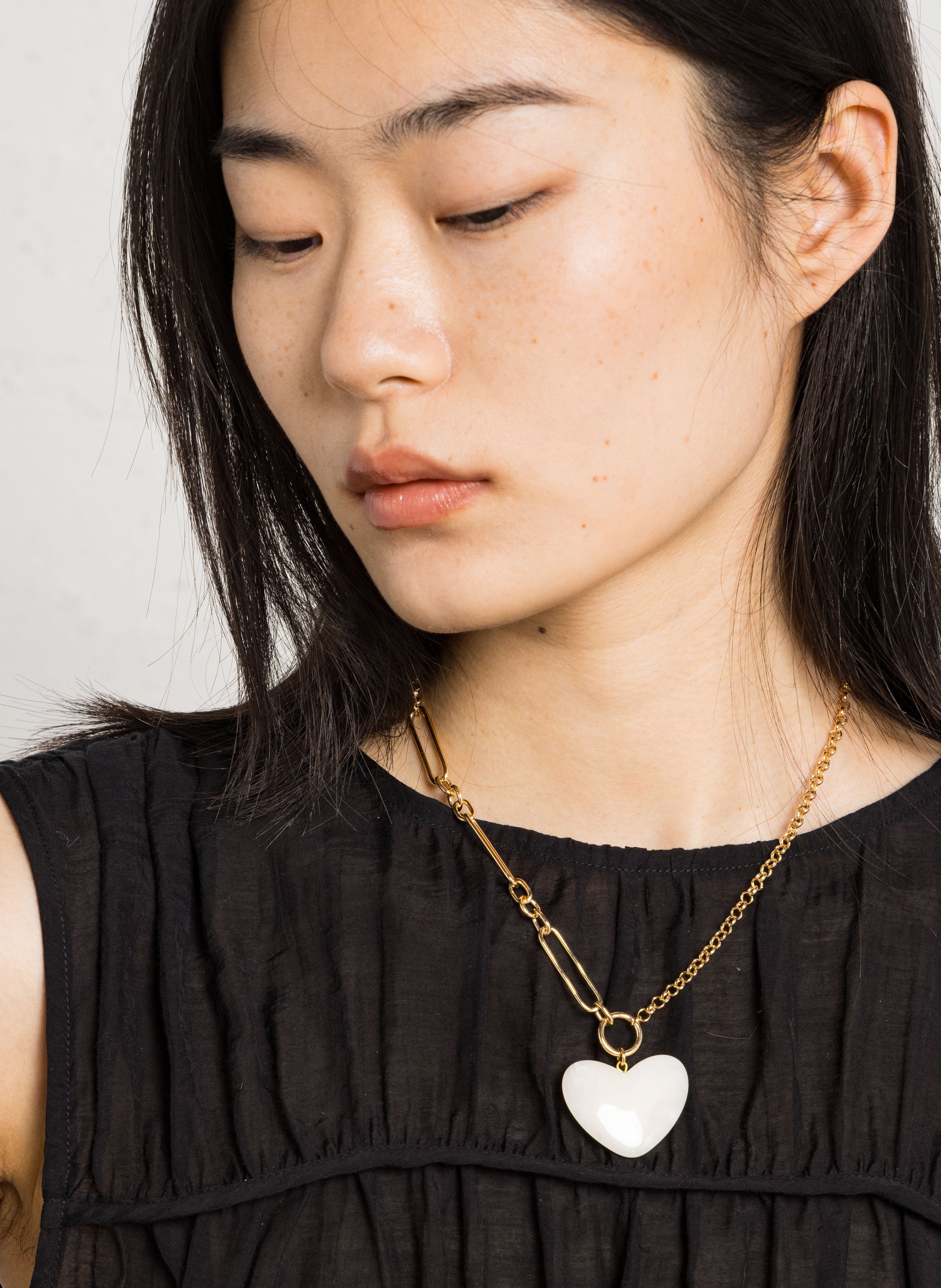 Collier en laiton doré FEEKA Beige