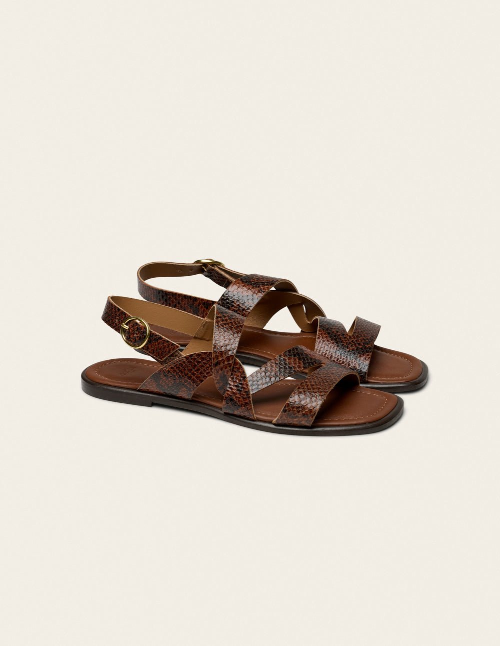 Sandales ODAJE Marron