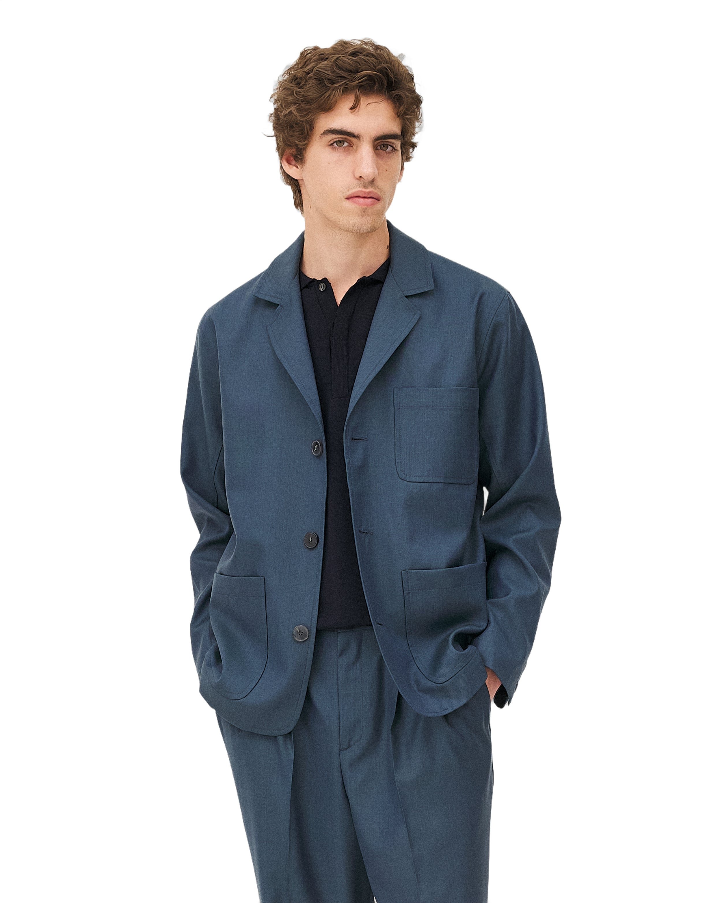 Casual blazer Nairo Deep Lagoon Noyoco Blue